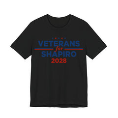 Veterans for Josh Shapiro for President Campaign T-Shirt 2028