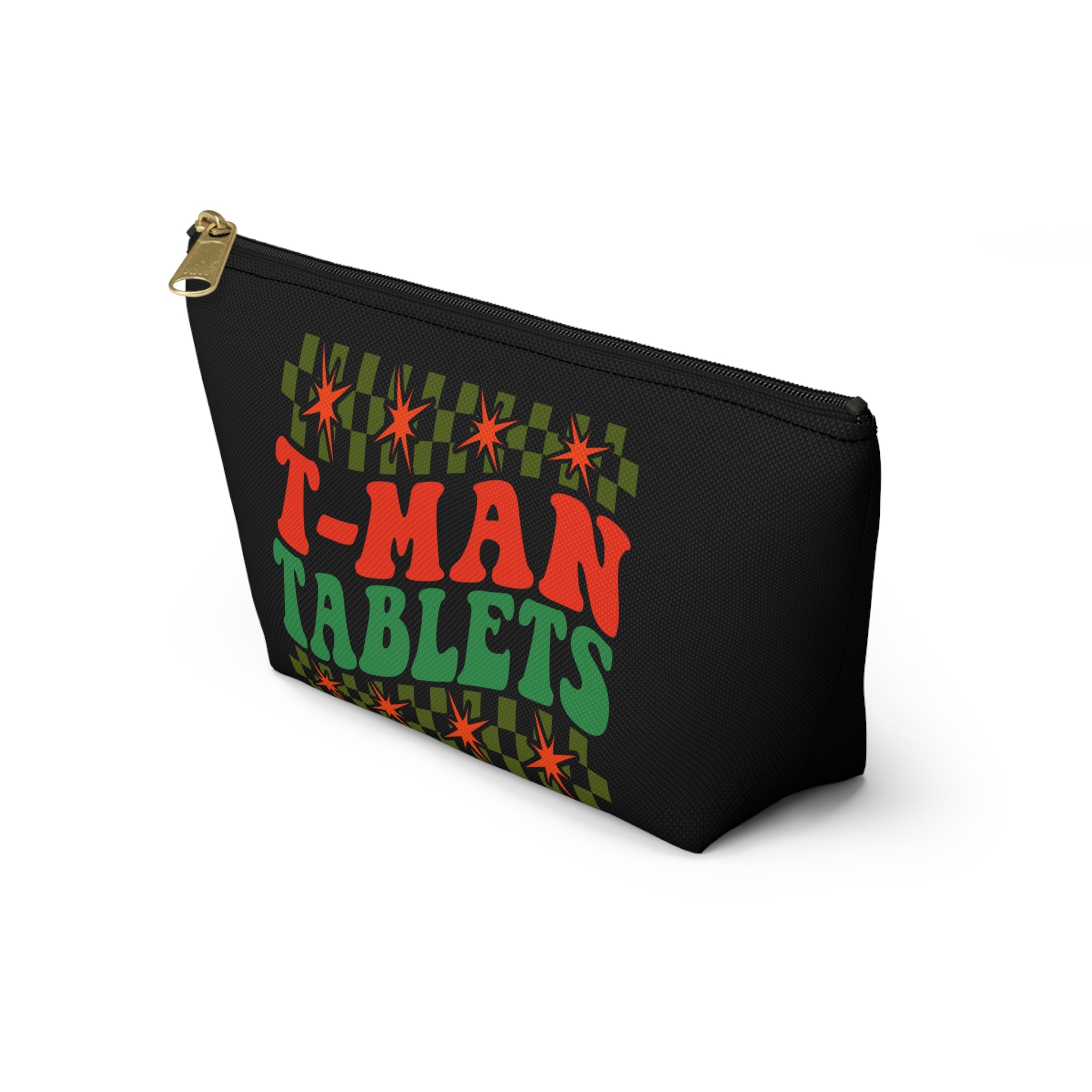 T-Man Tablets Testosterone Storage Bag with T-Bottom - FTM Transition Medication Pouch - Gender Affirming Transgender Gift - Travel or Pride Parade Meds Pouch