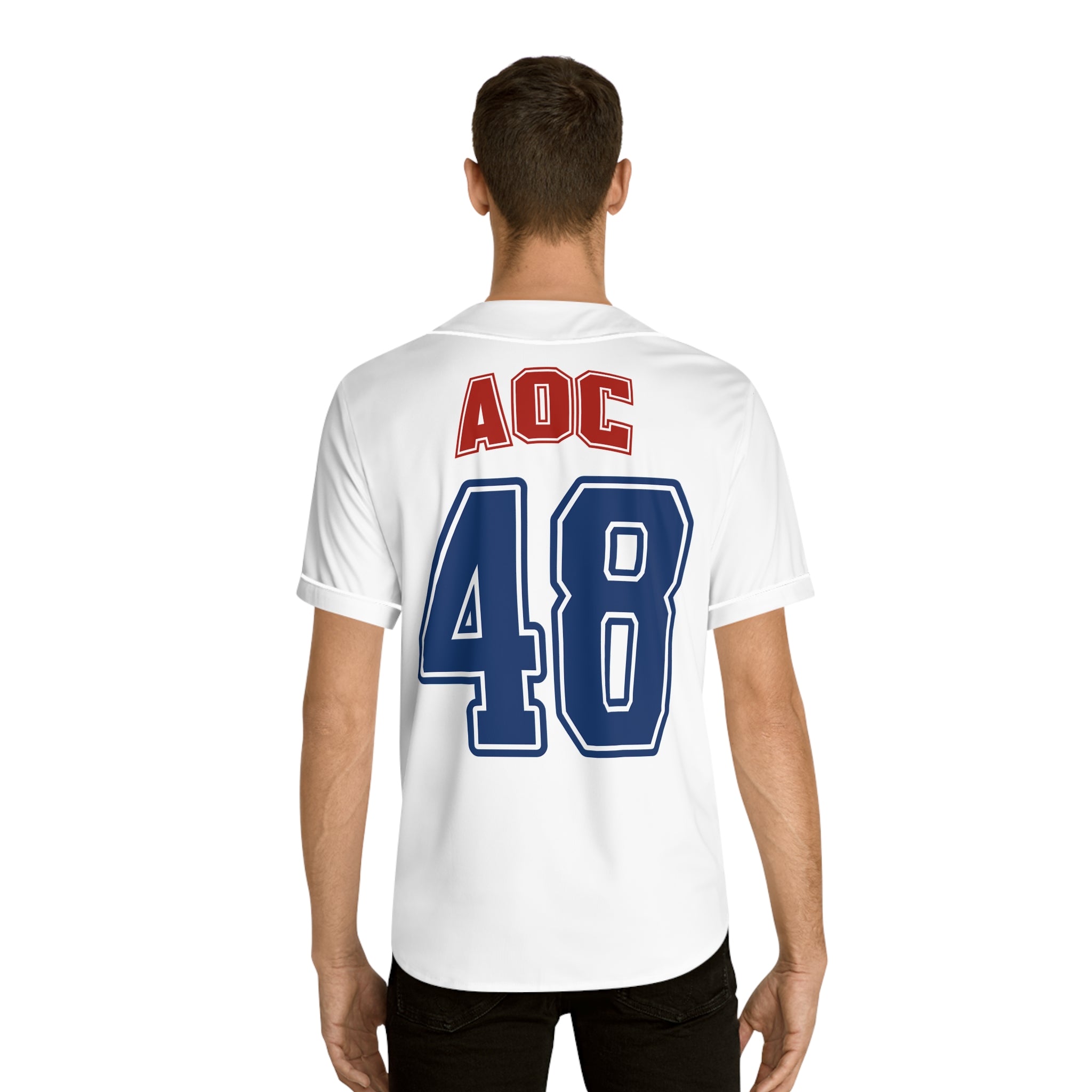 Team AOC for 48th President Baseball Jersey - Alexandria Ocasia-Cortez