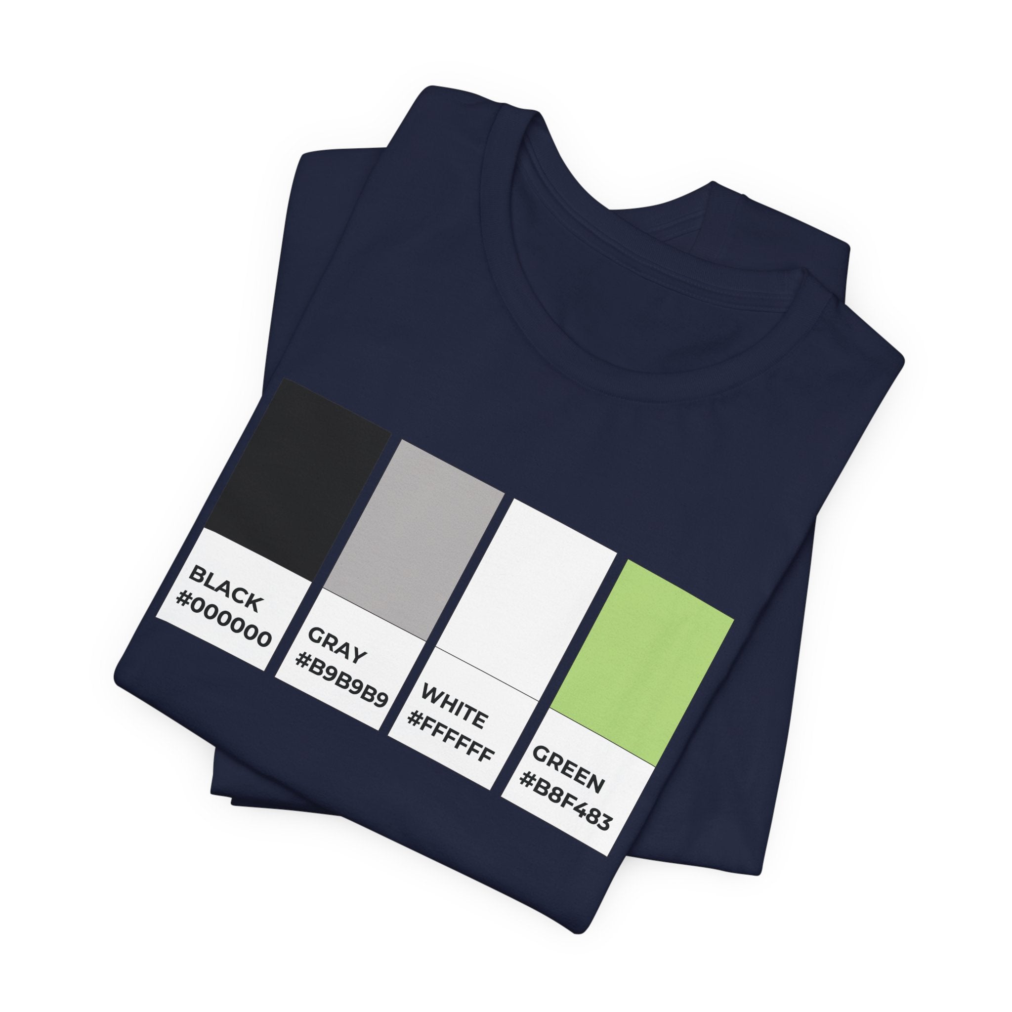 Funny Agender Pride Flag Pantone Colors Unisex Jersey Short Sleeve T-Shirt