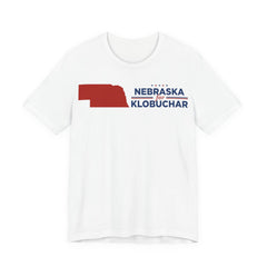 Nebraska for Amy Klobuchar for President Campaign T-Shirt 2028