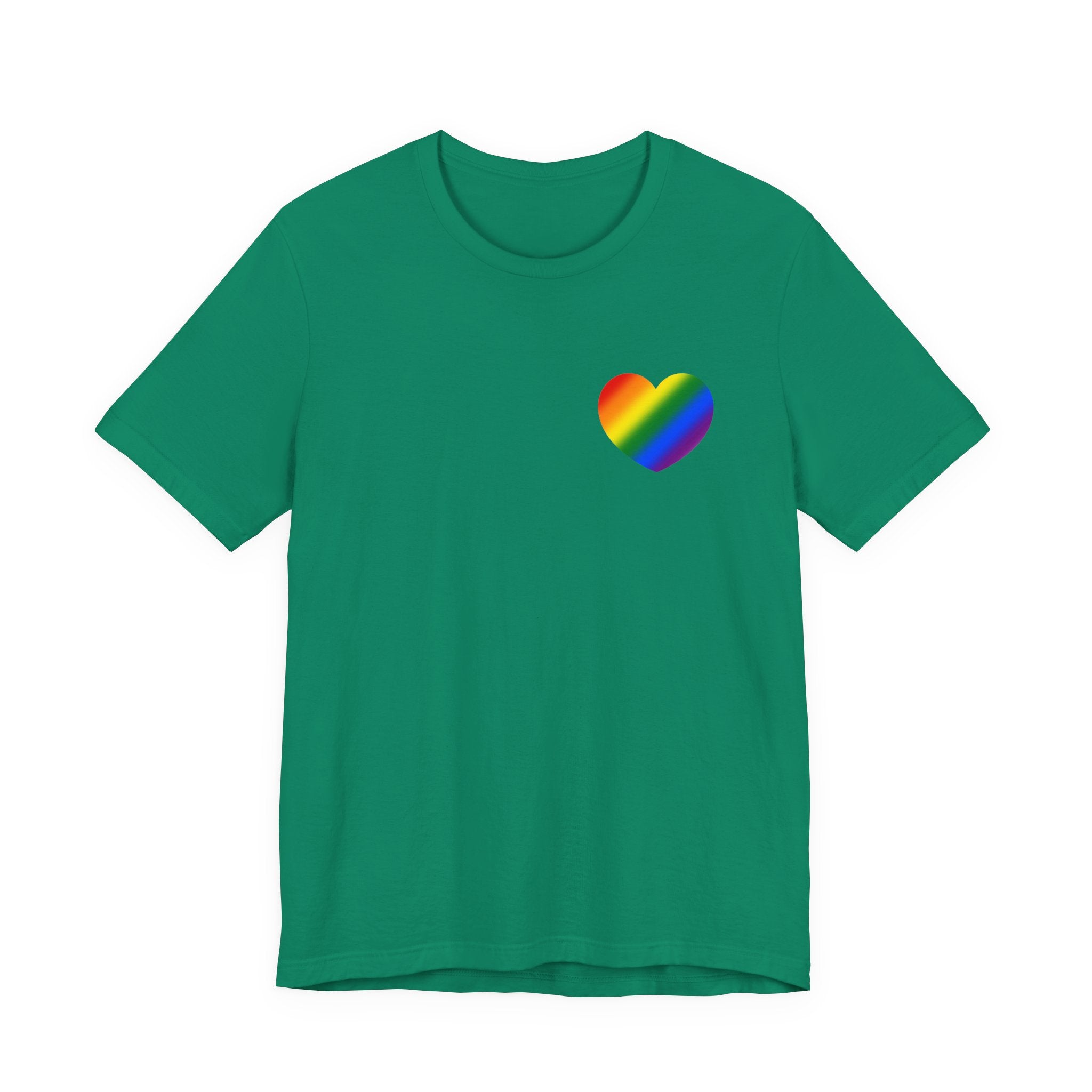 Rainbow Heart T-Shirt – Minimalist LGBTQ Pride Tee