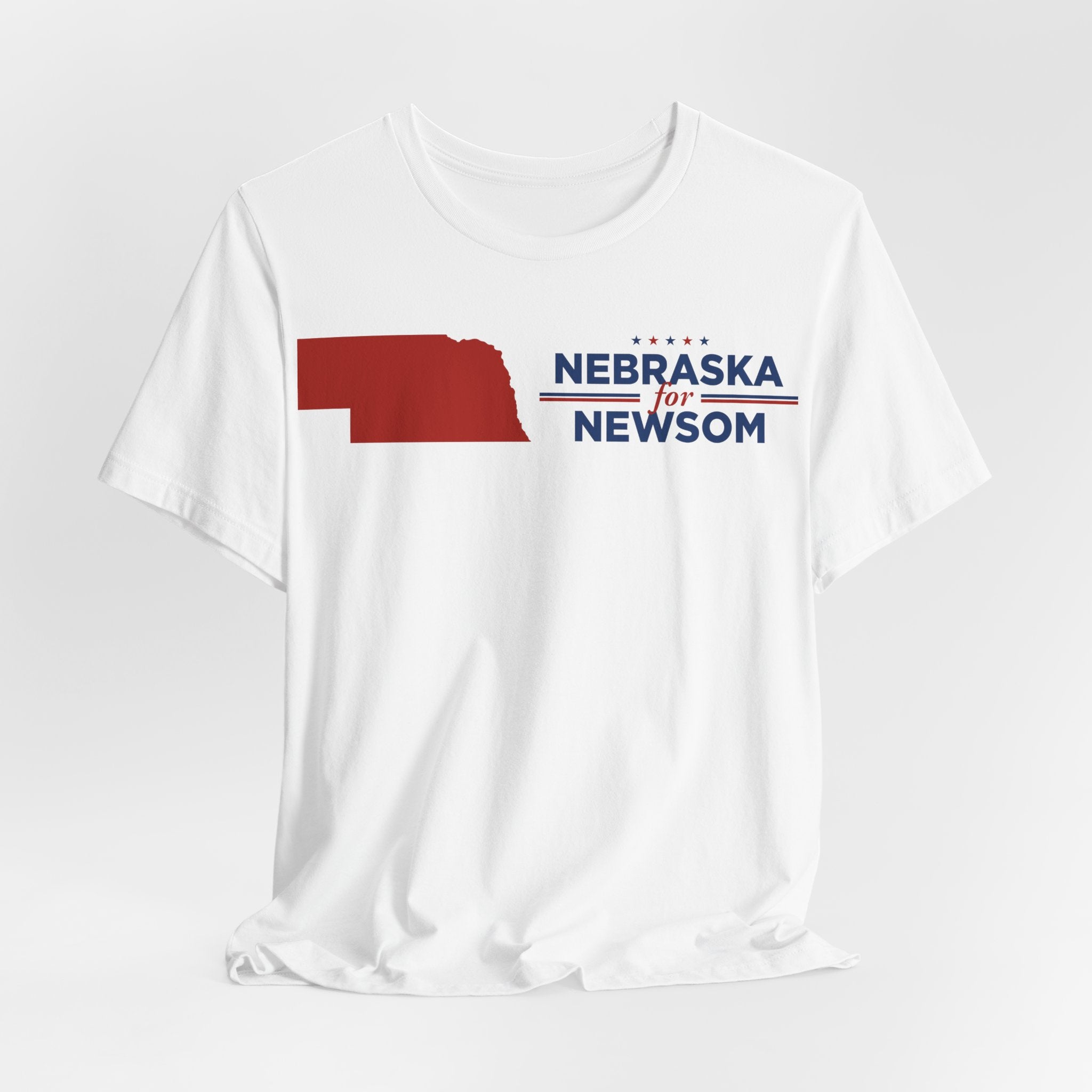 Nebraska for Gavin Newsom for President Campaign T-Shirt 2028