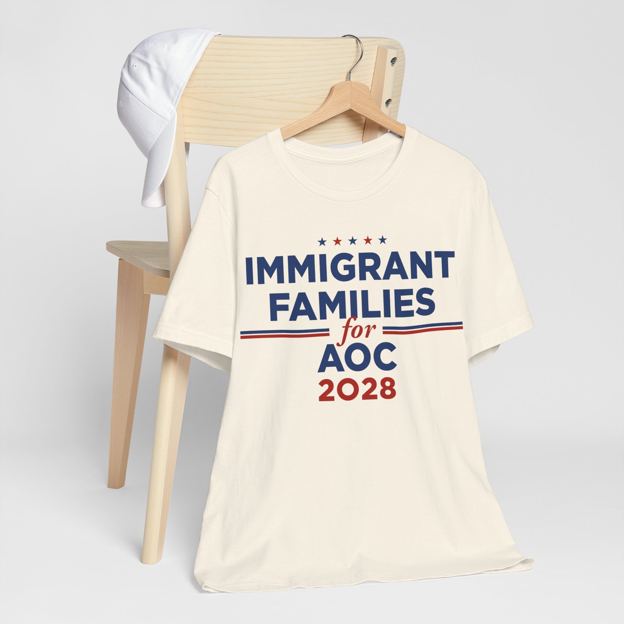 Immigrant Families for AOC for President Campaign T-Shirt 2028