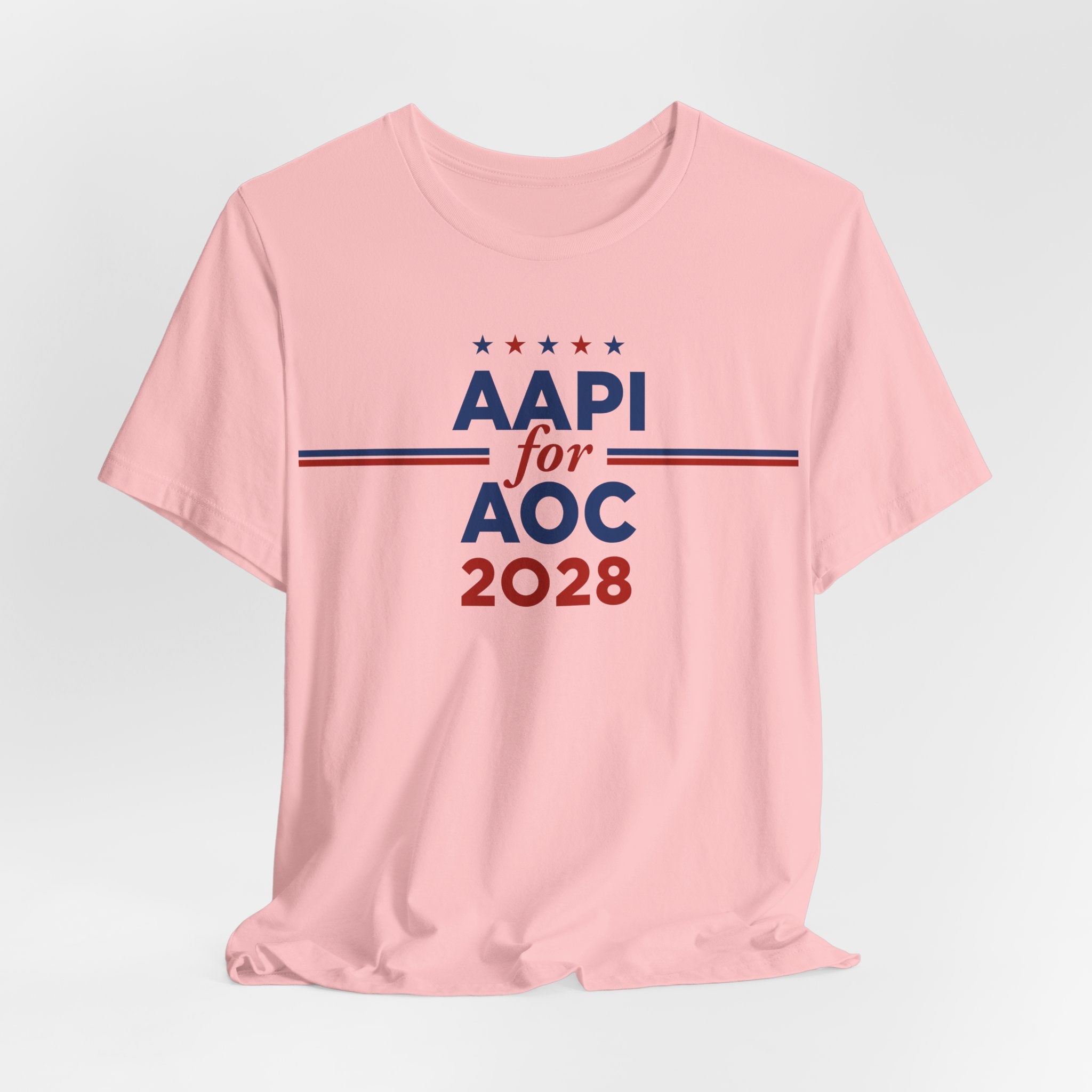 AAPI Asian American and Pacific Islander for AOC Campaign T-Shirt for President 2028