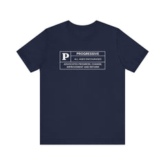 Funny Progressive Ratings Unisex Jersey Short Sleeve T-Shirt