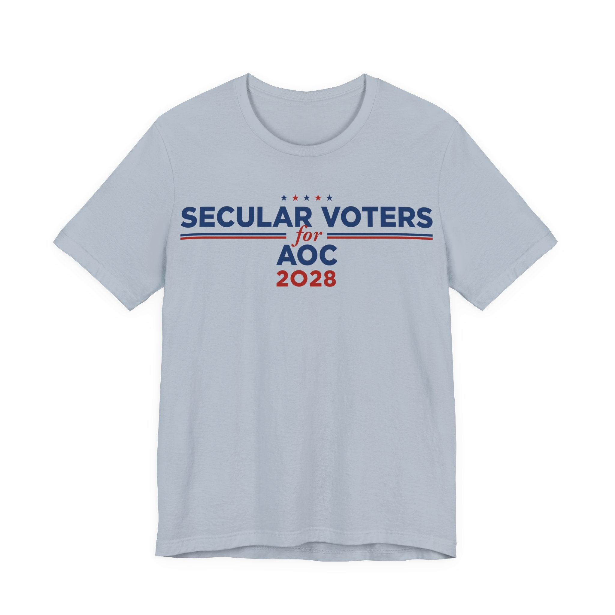Secular Voters for AOC for President Campaign T-Shirt 2028