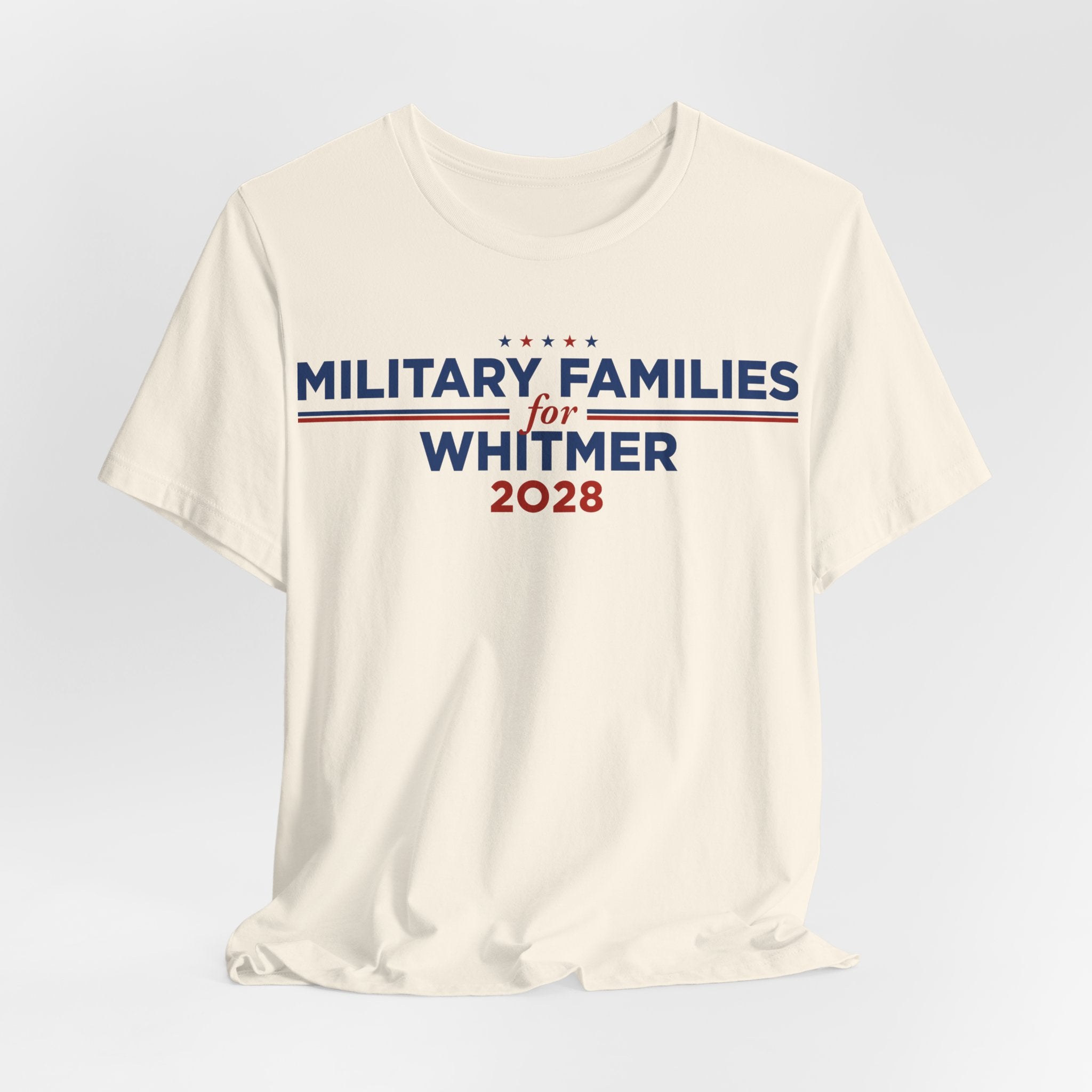 Military Families for Gretchen Whitmer for President Campaign T-Shirt 2028