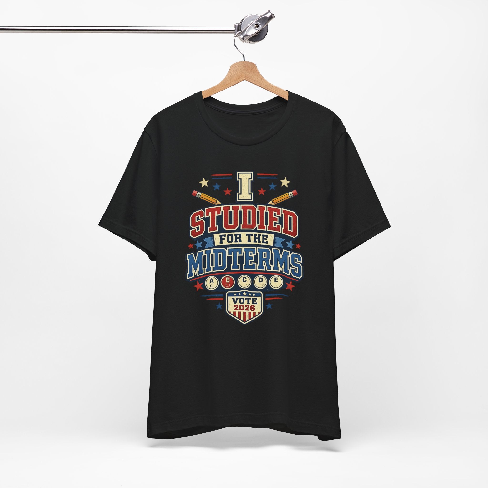 I Studied for the Midterms 2026 T-Shirt – Funny Voting Shirt, Retro Political Tee, Election Day Apparel