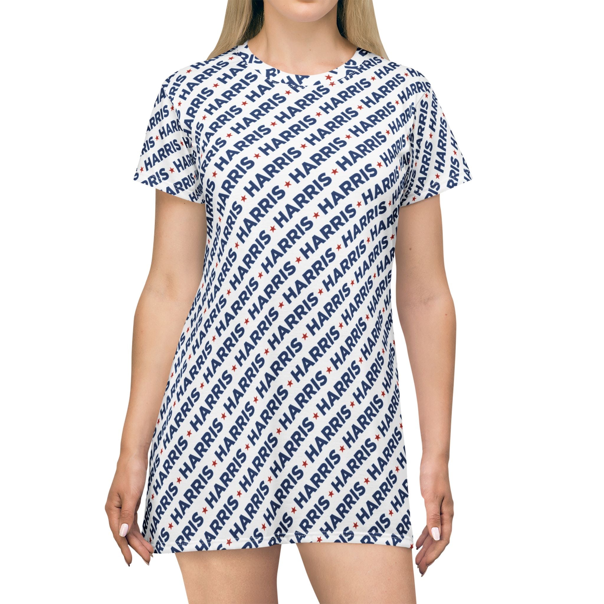 Harris T-Shirt Dress – Kamala Political Graphic A-Line Dress