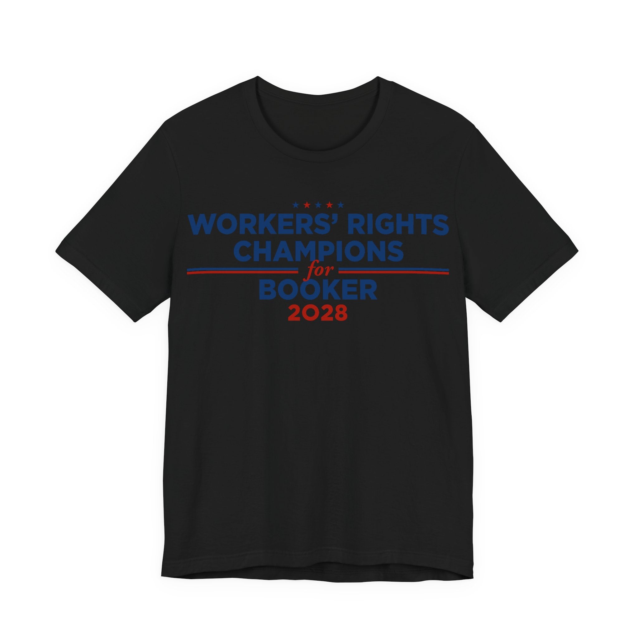 Worker' Rights Champions Cory Booker for President Campaign T-Shirt 2028