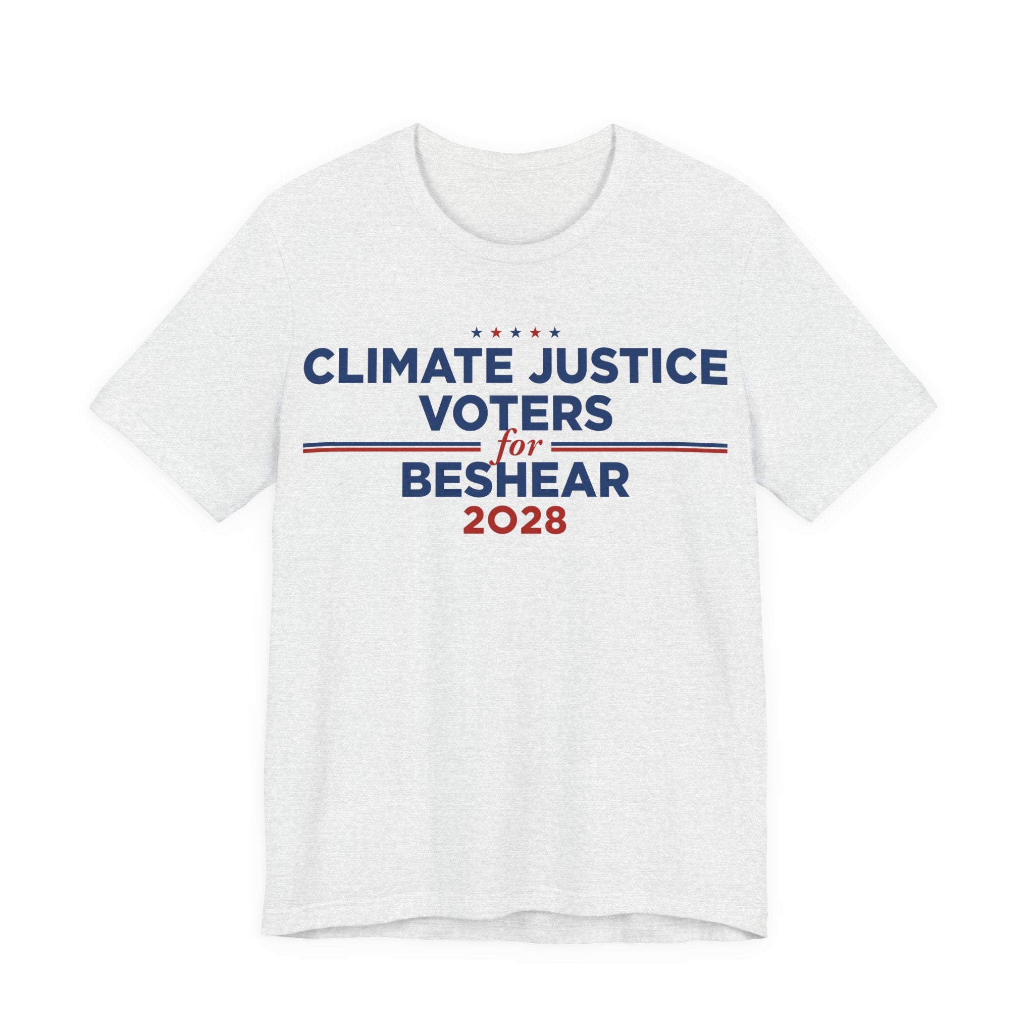 Climate Justice Voters for Beshear 2028 T-Shirt | Bella+Canvas 3001 Political Graphic Tee
