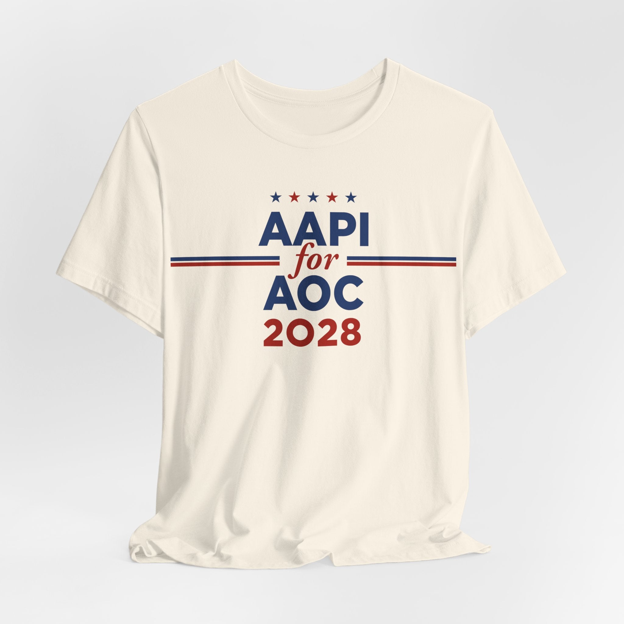 AAPI Asian American and Pacific Islander for AOC Campaign T-Shirt for President 2028