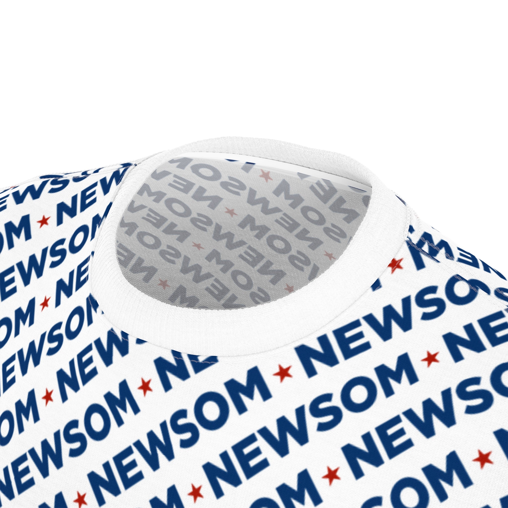 Unisex Gavin Newsom All-Over Print T-Shirt – Political Graphic Tee for Progressive Everyday Style