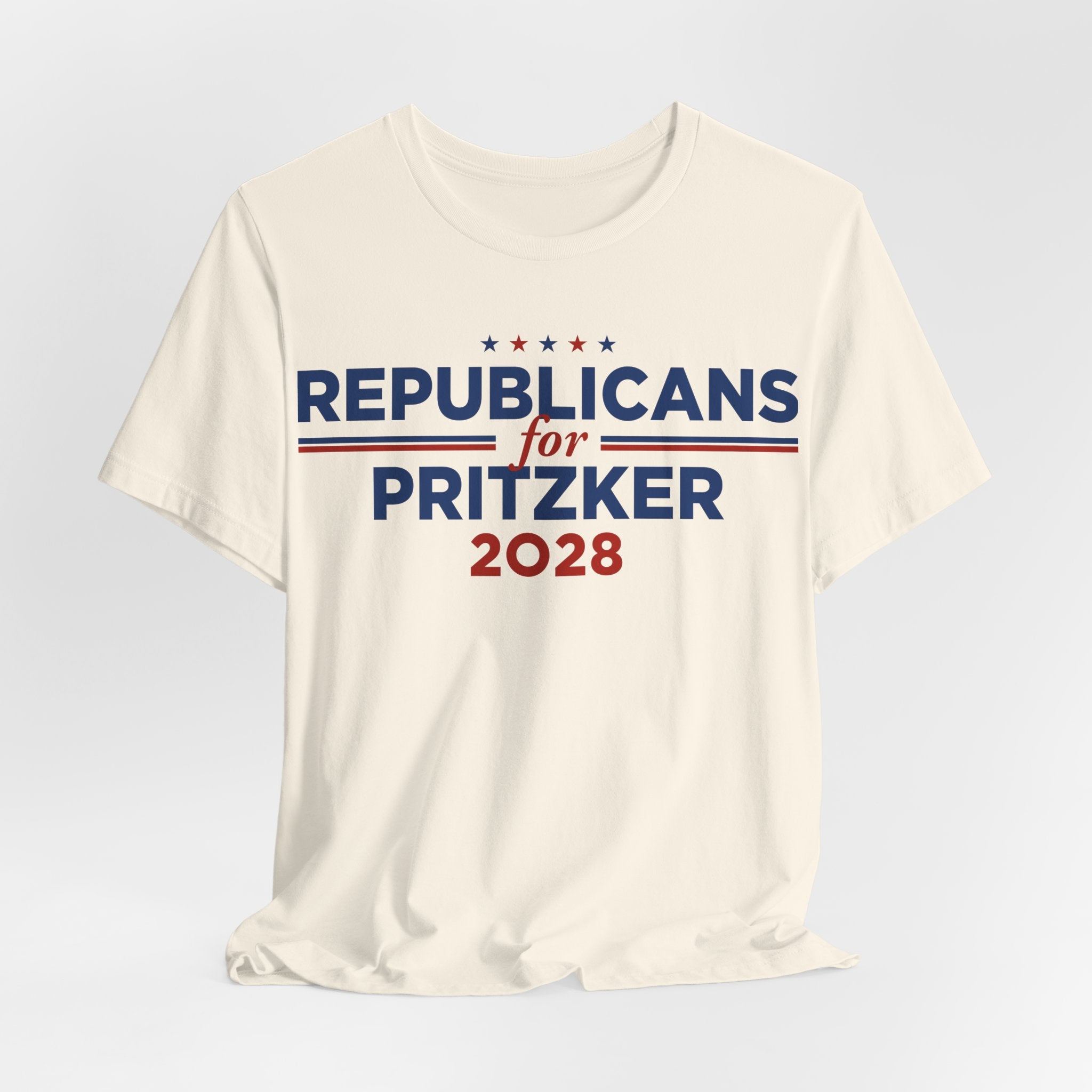 Republicans for J.B. Pritzker for President Campaign T-Shirt 2028