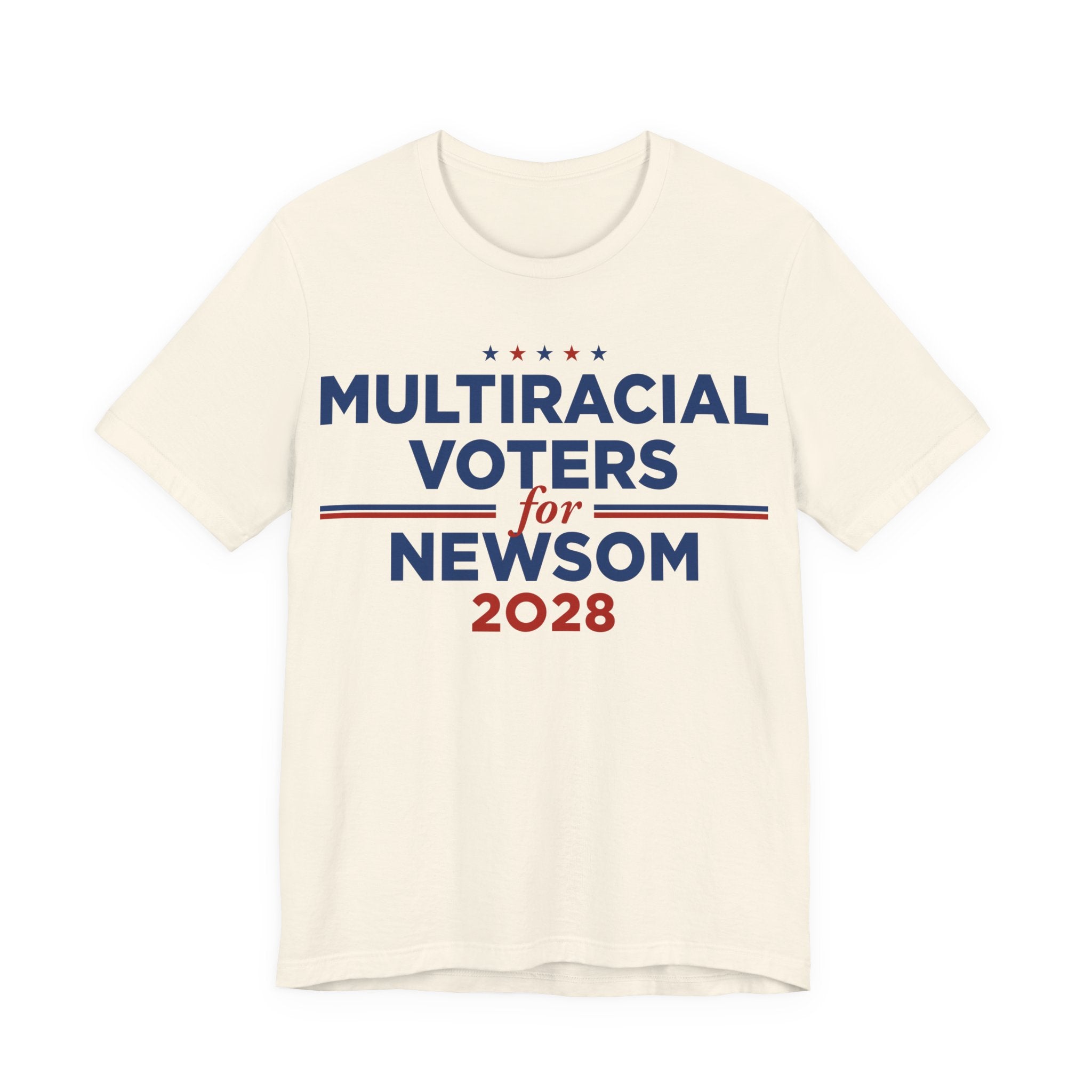 Multiracial Voters for Gavin Newsom for President Campaign T-Shirt 2028