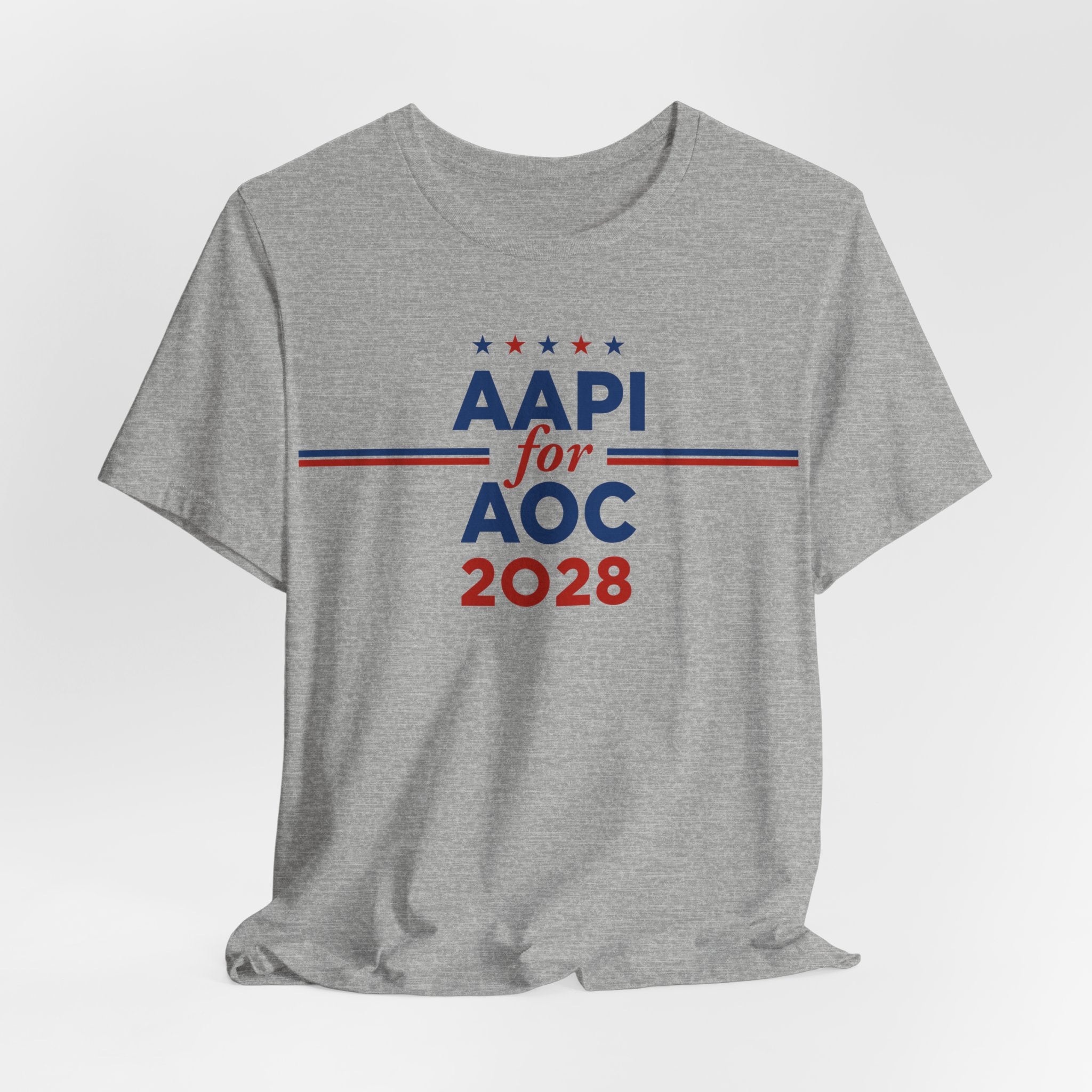 AAPI Asian American and Pacific Islander for AOC Campaign T-Shirt for President 2028
