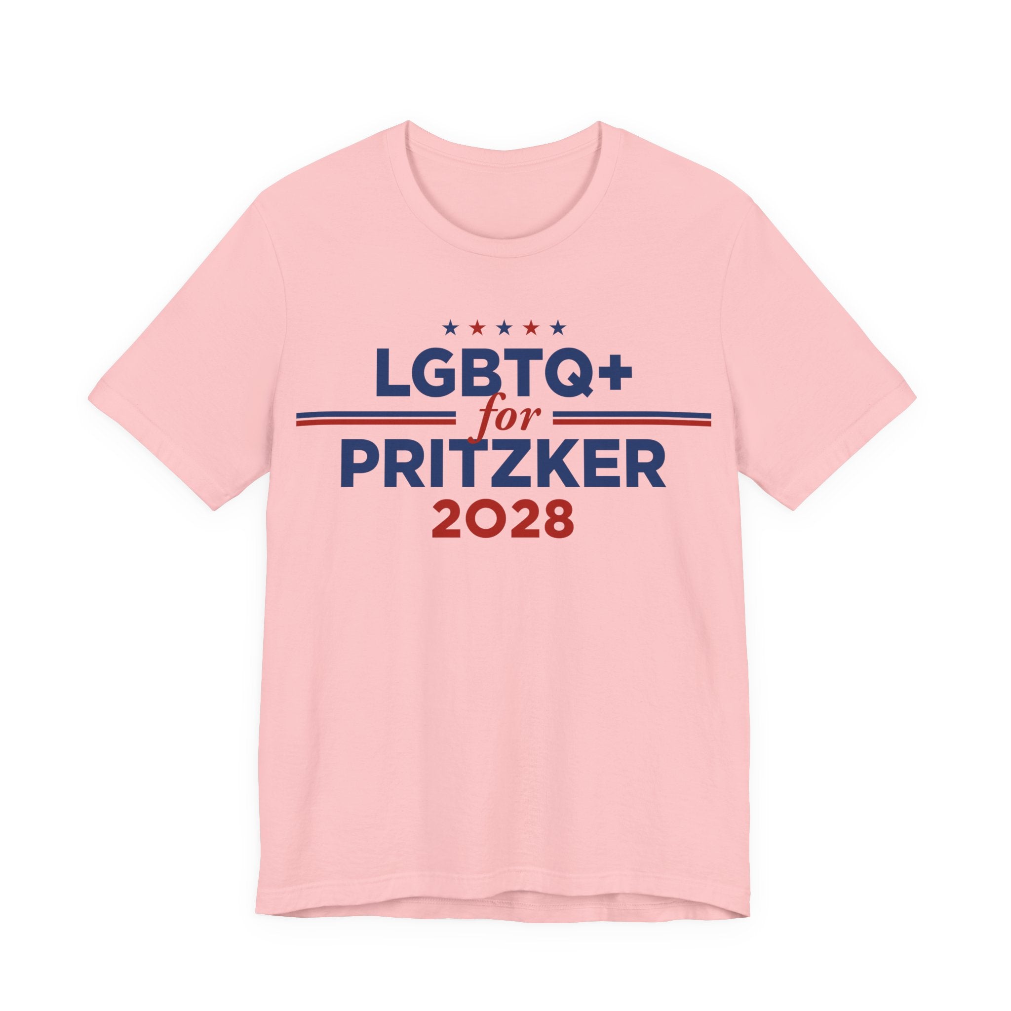 LGBTQ+ for J.B. Pritzker for President Campaign T-Shirt 2028