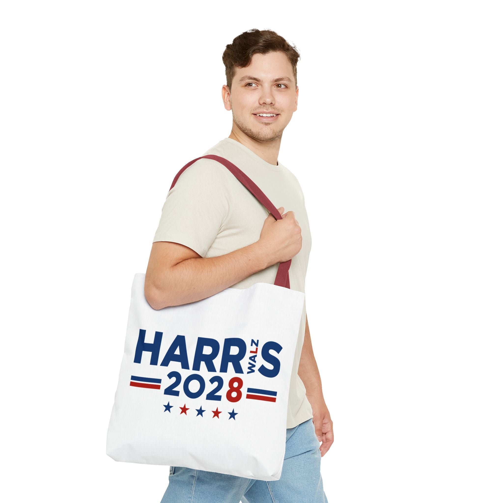 Kamala Harris Tim Walz 2028 Campaign Tote Bag – Political Election Support Grocery/Everyday Tote