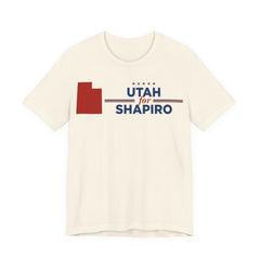 Utah for Josh Shapiro for President Campaign T-Shirt 2028