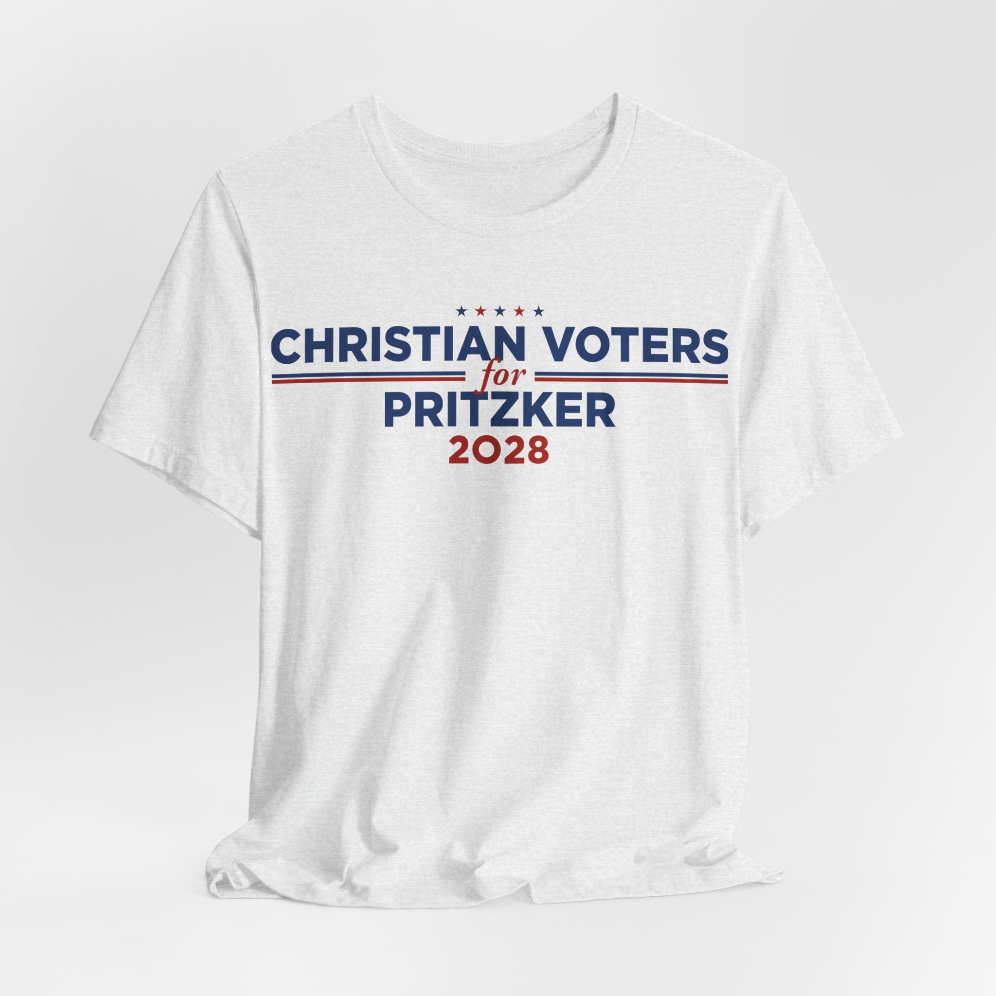 Christian Voters for J.B. Pritzker for President Campaign T-Shirt 2028