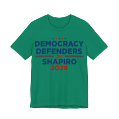 Democracy Defenders for Josh Shapiro for President Campaign T-Shirt 2028