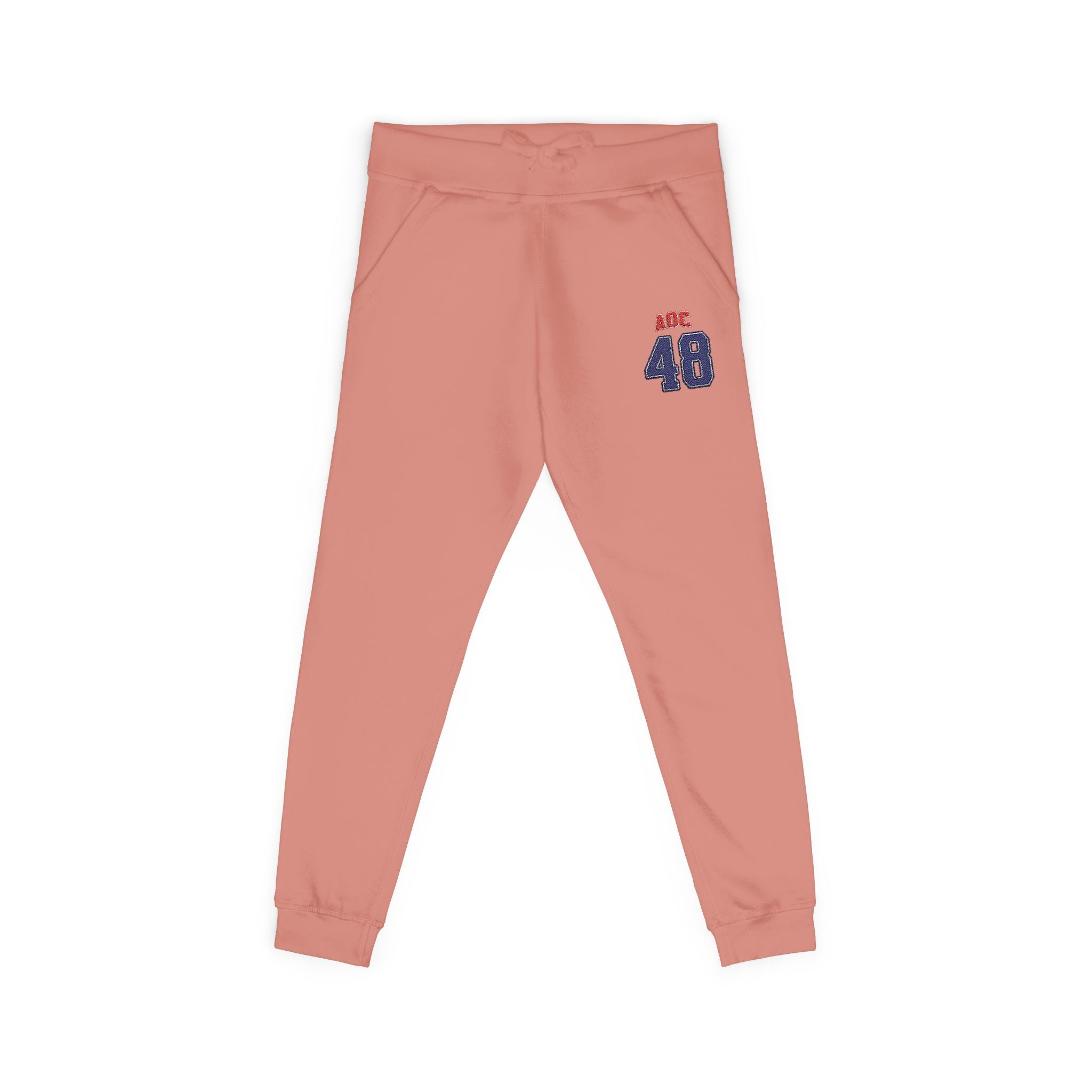 Embroidered Team AOC for 48th President Fleece Sweatpants — Casual Cozy Joggers