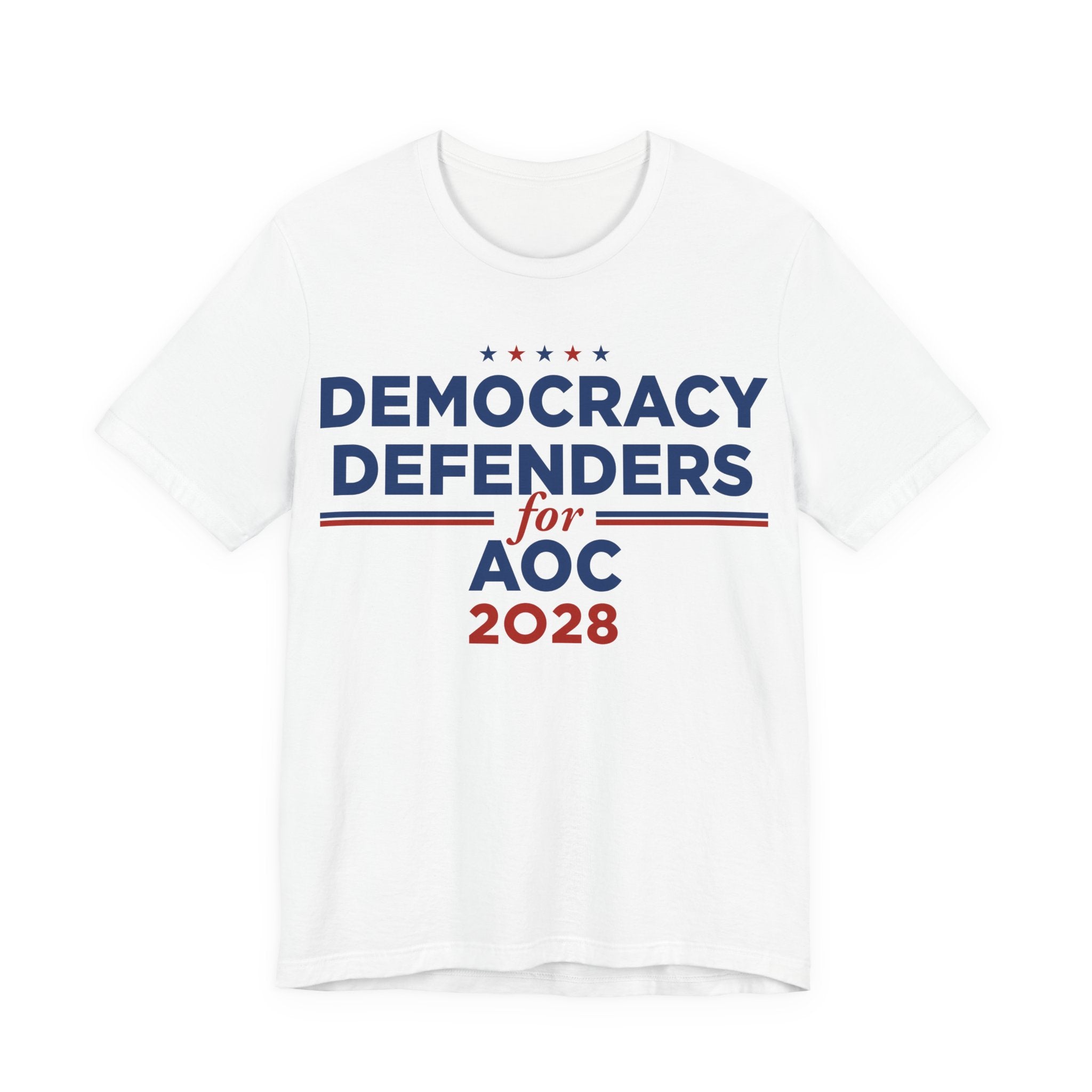 Democracy Defenders for AOC for President Campaign T-Shirt 2028