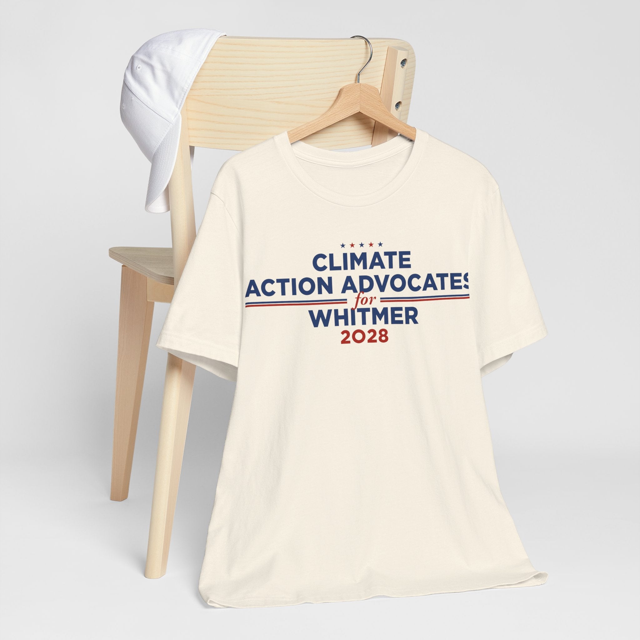 Climate Action Advocates for Whitmer 2028 T-Shirt | Bella+Canvas 3001 Political Graphic Tee