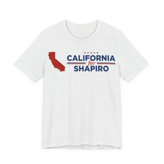 California for Josh Shapiro for President Campaign T-Shirt 2028