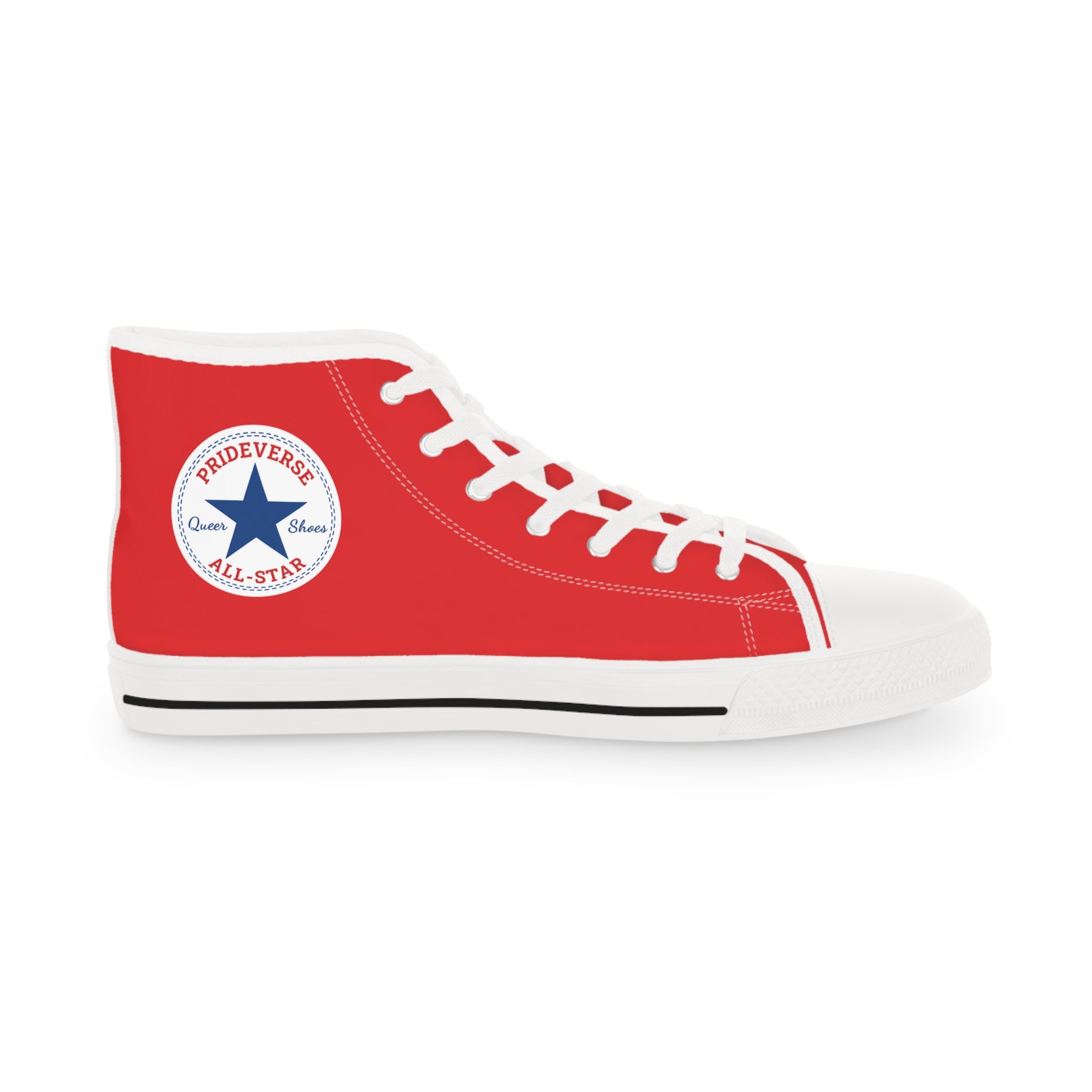 Red Prideverse Men's High Top Sneakers