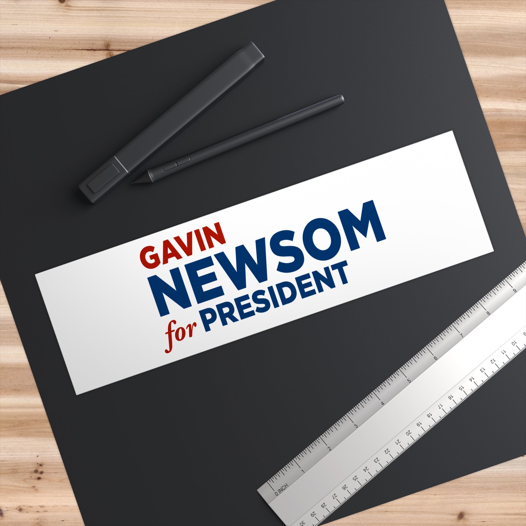 Gavin Newsom for President Bumper Sticker — Political Campaign Sticker