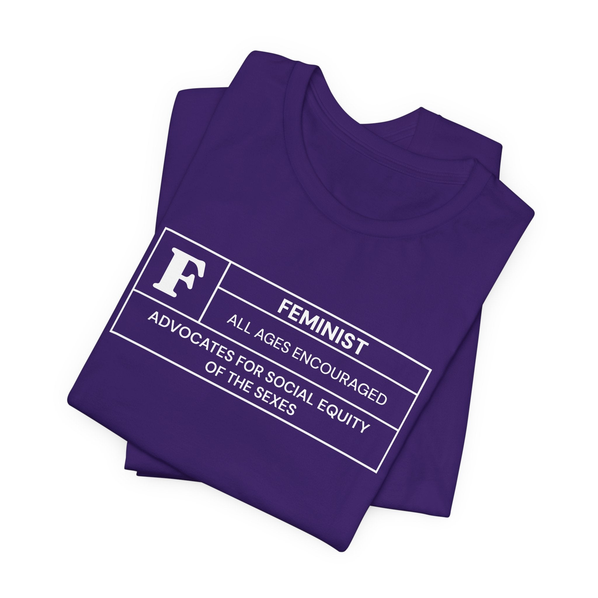 Funny Feminist Ratings Unisex Jersey Short Sleeve T-Shirt