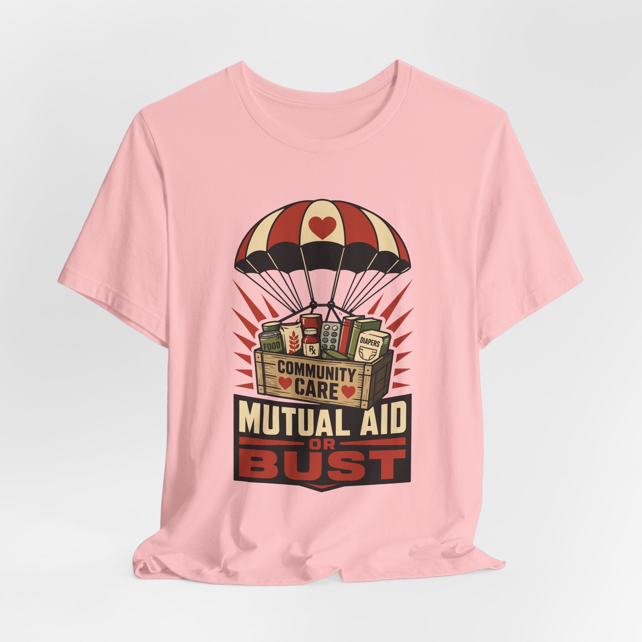 Mutual Aid or Bust T-Shirt | Community Care Progressive Graphic Tee