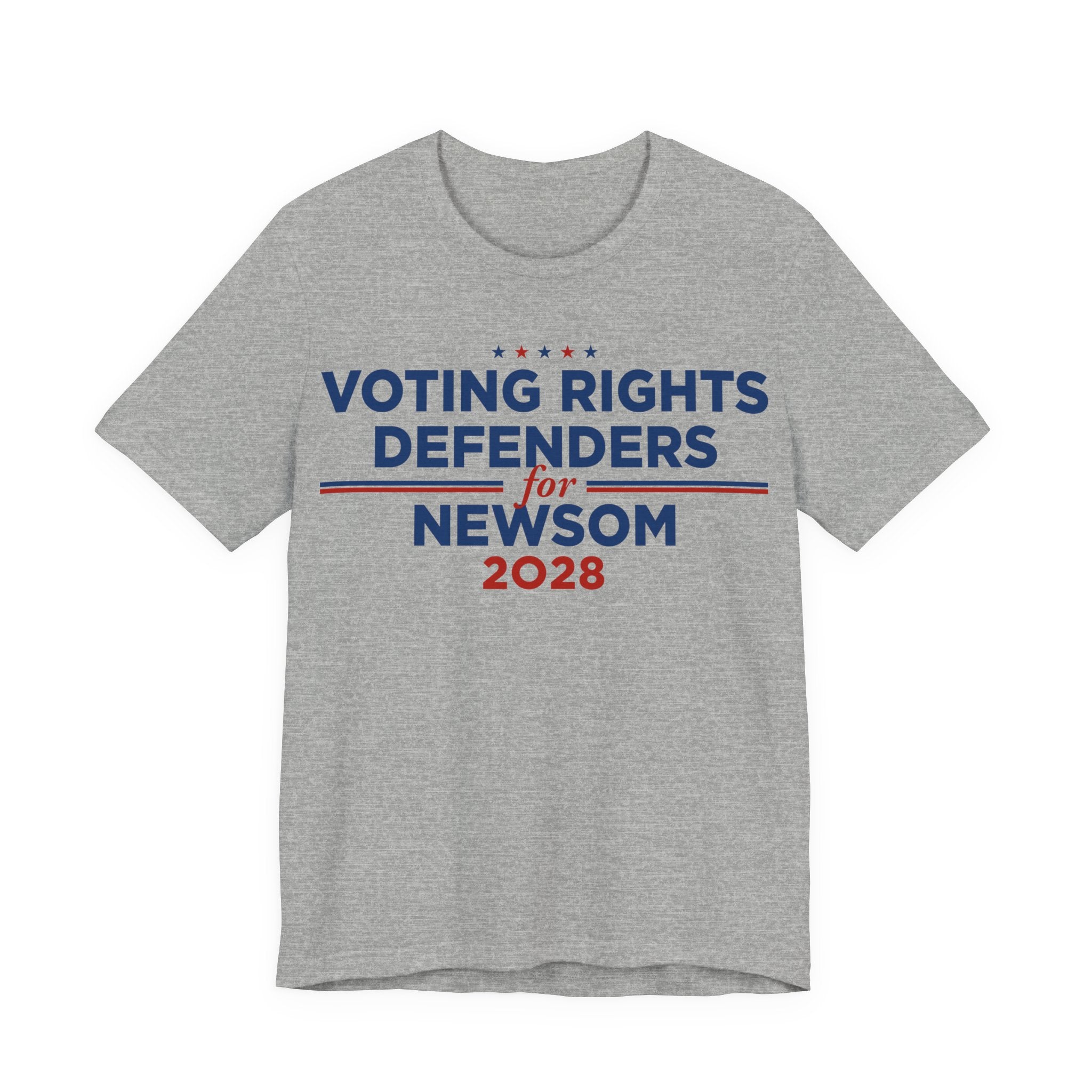 Voting Rights Defenders for Gavin Newsom for President Campaign T-Shirt 2028