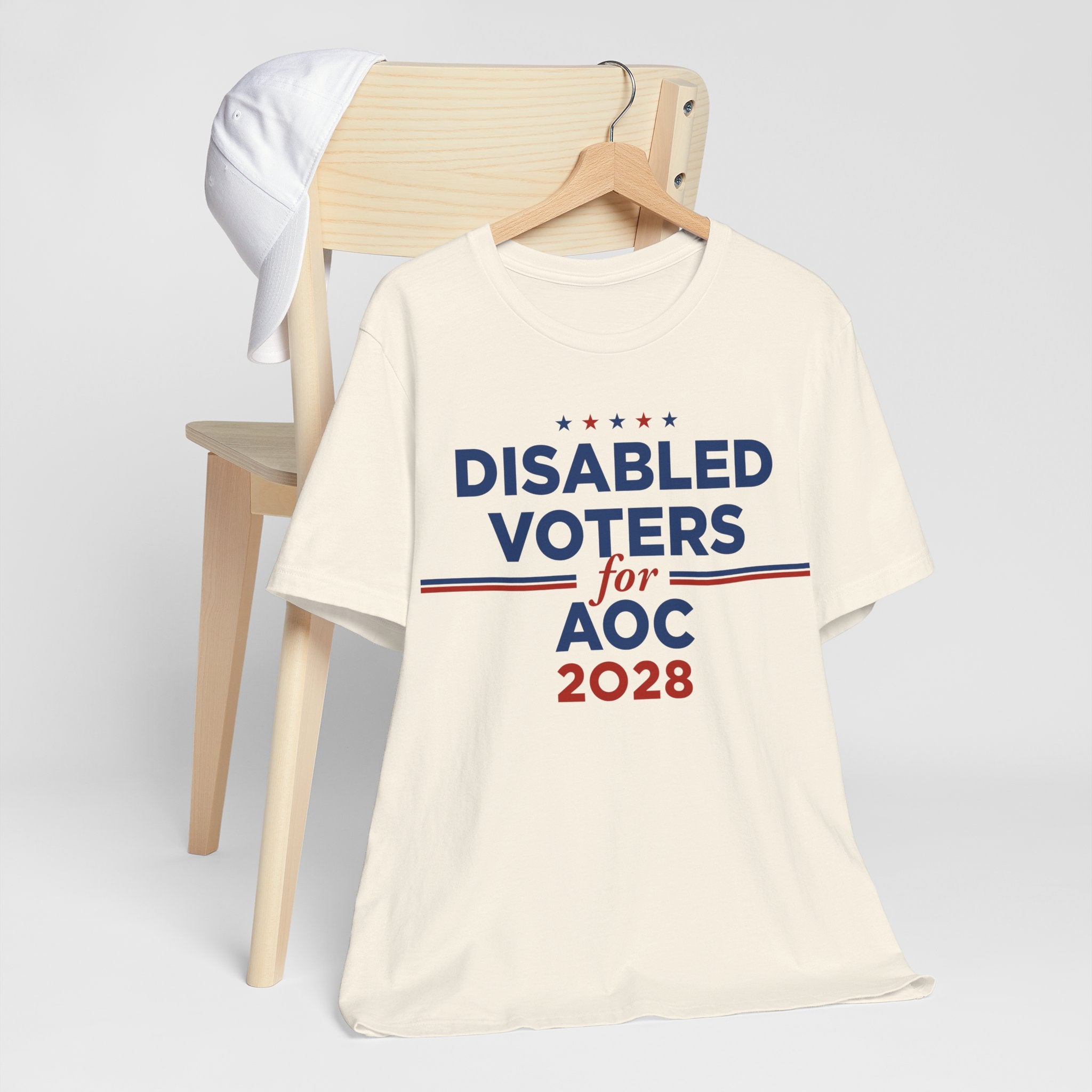 Disabled Voters for AOC for President Campaign T-Shirt 2028