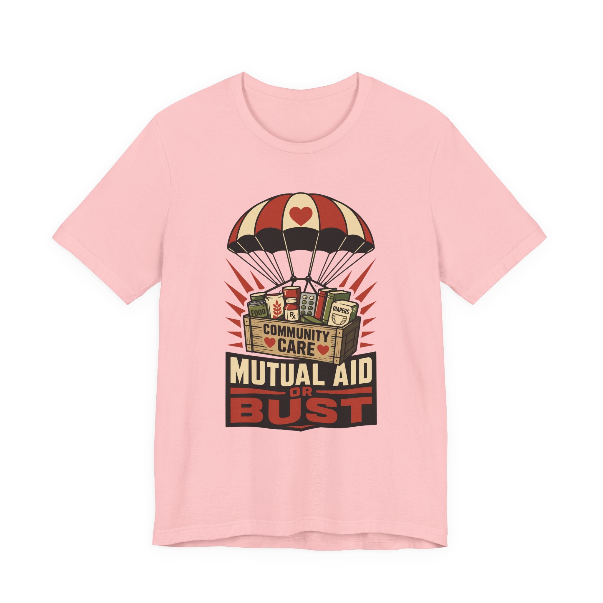 Mutual Aid or Bust T-Shirt | Community Care Progressive Graphic Tee
