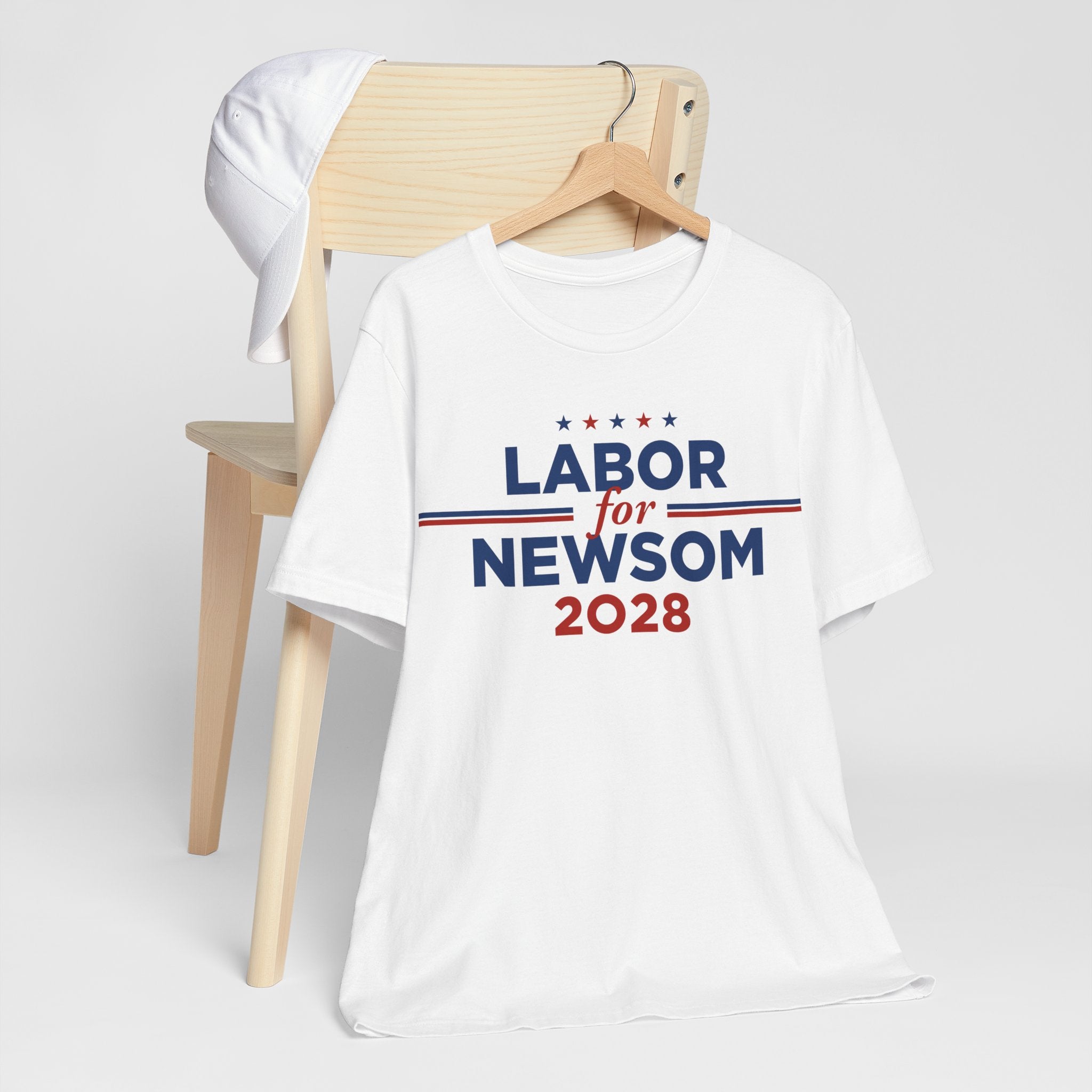 Labor for Gavin Newsom for President Campaign T-Shirt 2028