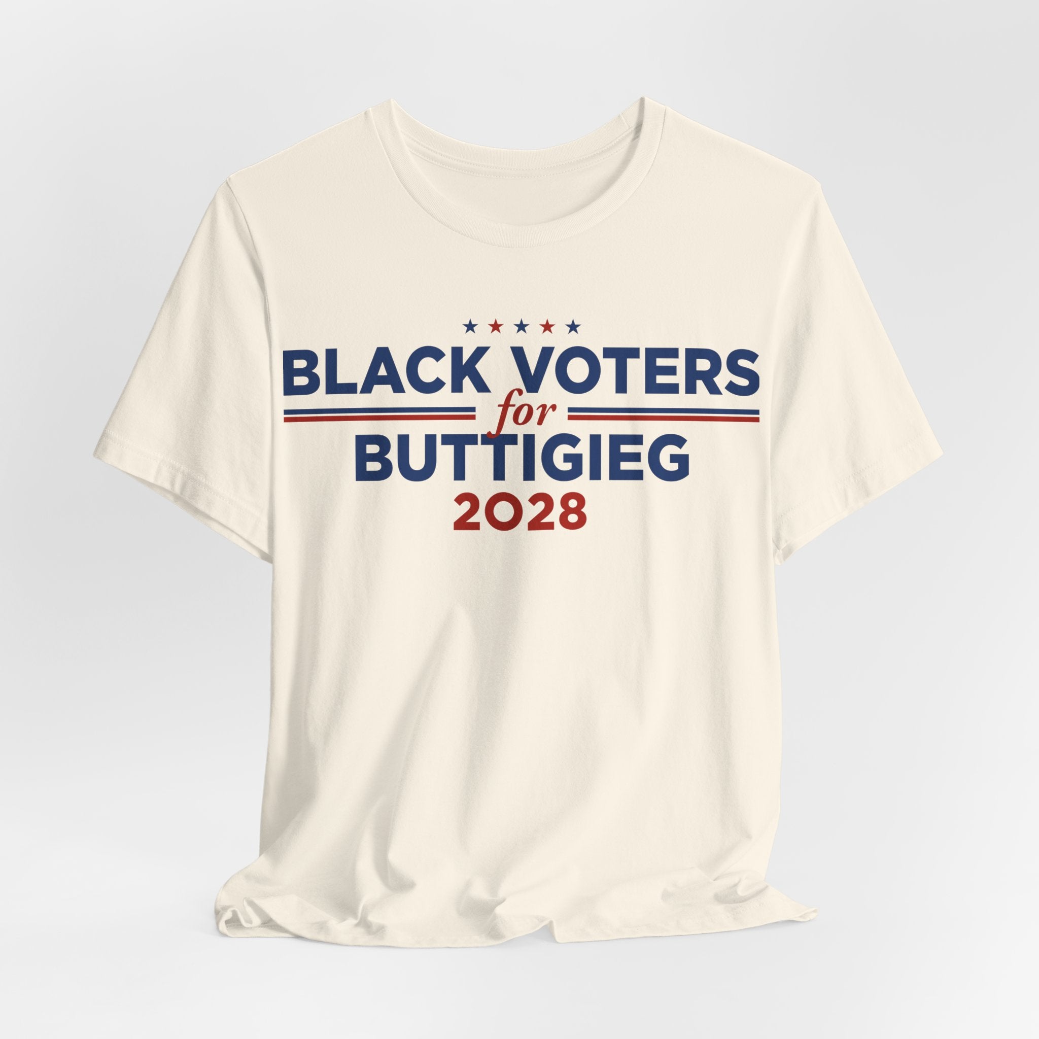 Black Voters for Pete Buttigieg Campaign T-Shirt for President 2028