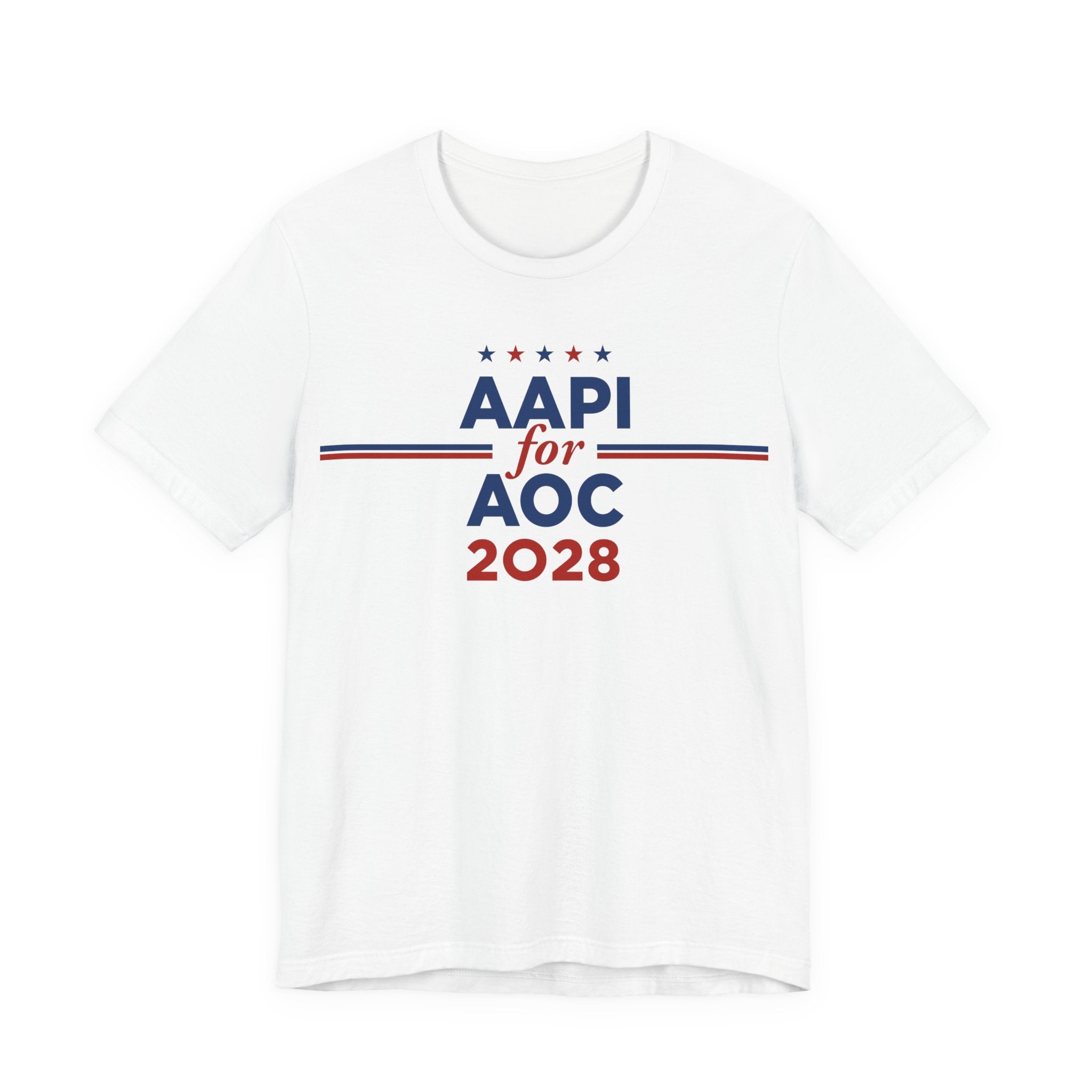 AAPI Asian American and Pacific Islander for AOC Campaign T-Shirt for President 2028