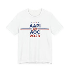 AAPI Asian American and Pacific Islander for AOC Campaign T-Shirt for President 2028