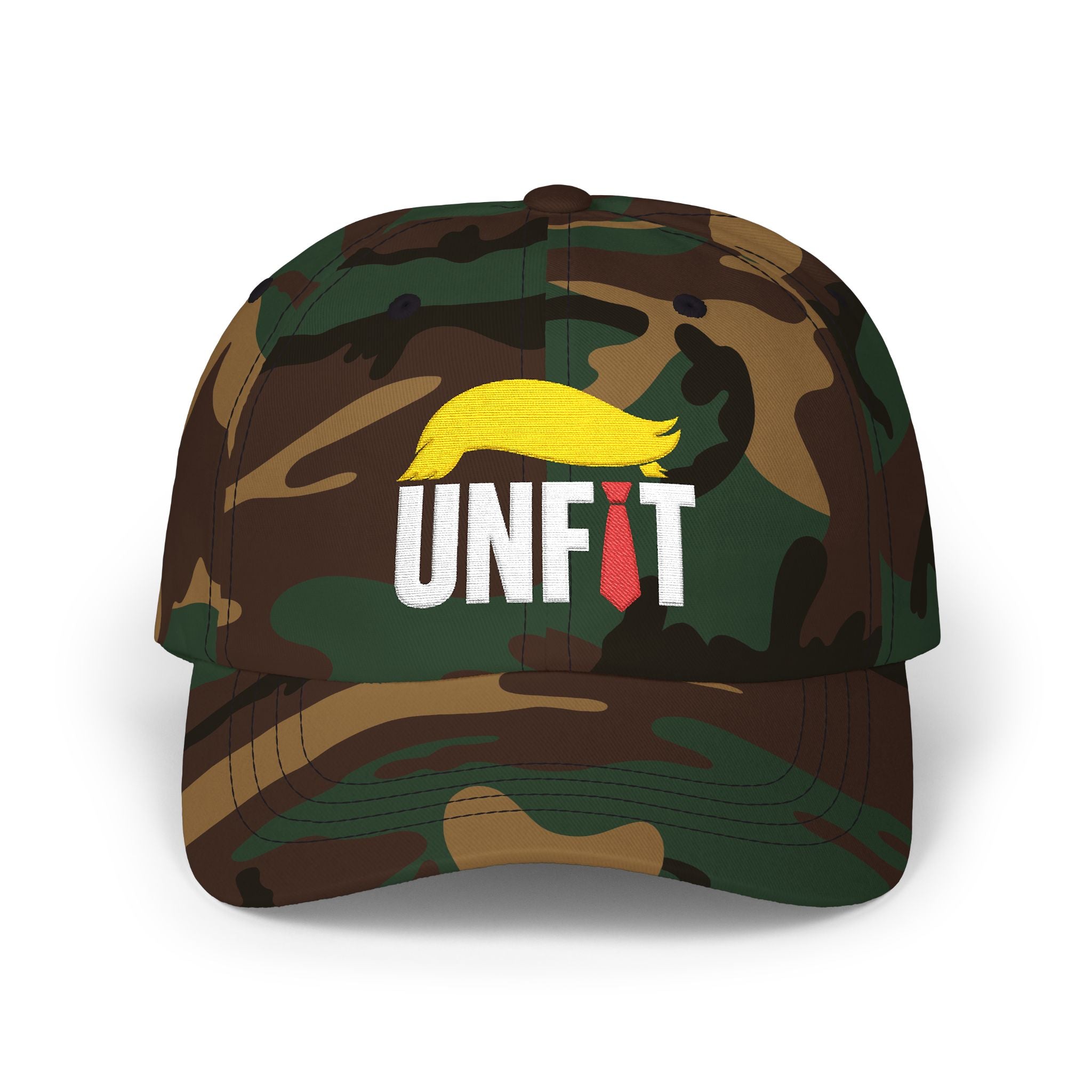 UNFIT Embroidered Classic Dad Cap — Funny Anti-Trump Political Statement Baseball Cap
