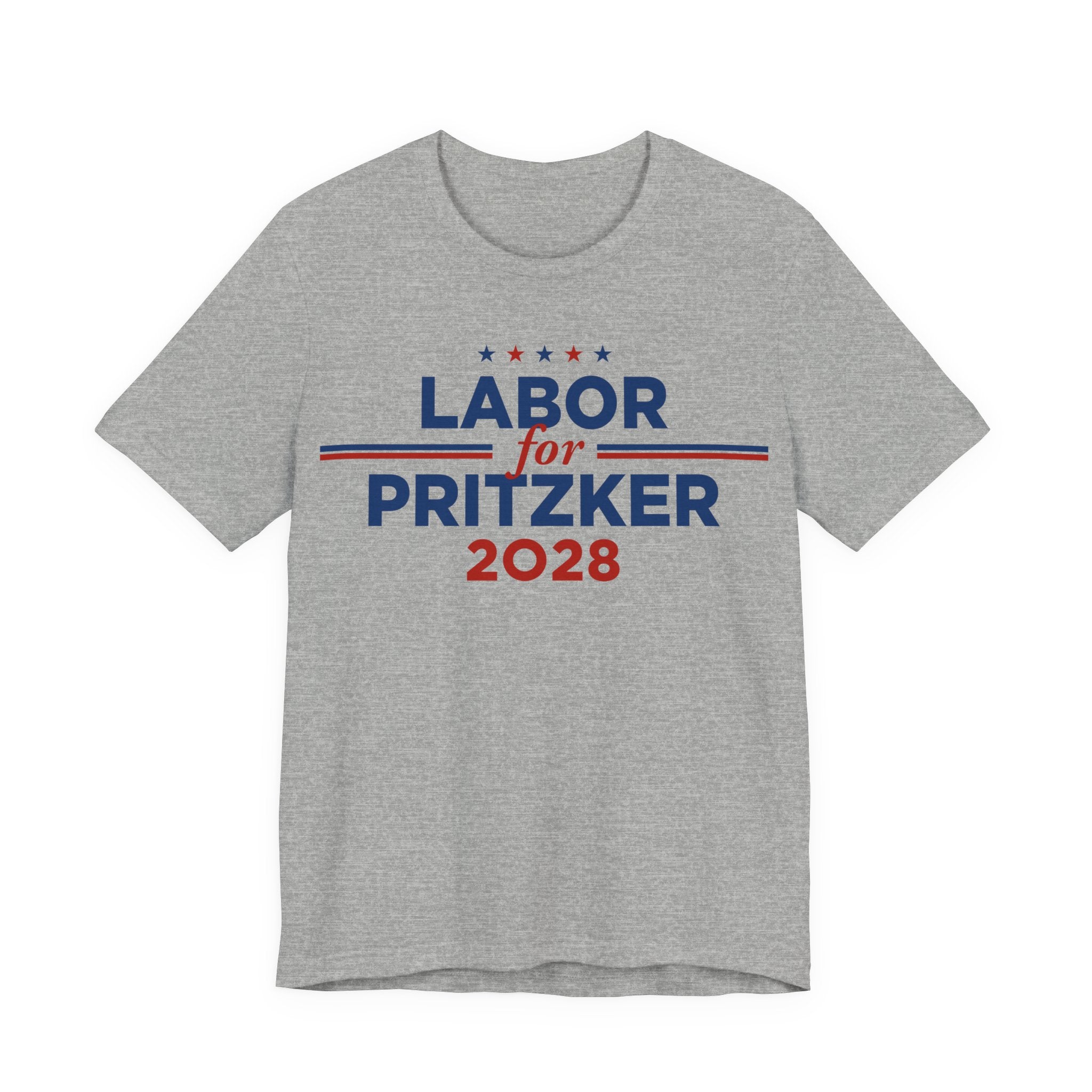 Labor for J.B. Pritzker for President Campaign T-Shirt 2028
