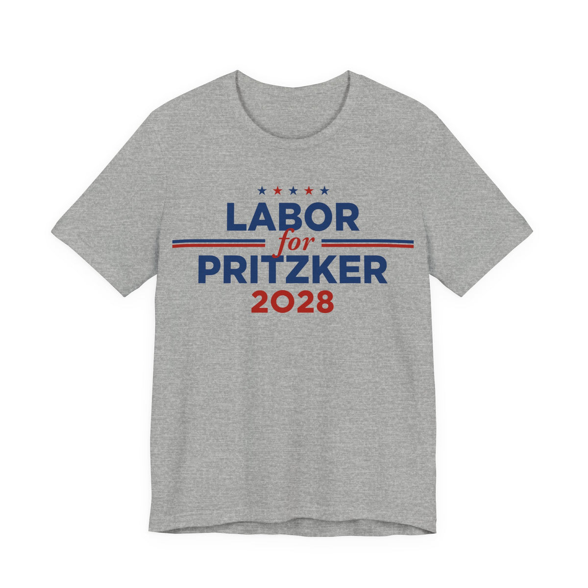 Labor for J.B. Pritzker for President Campaign T-Shirt 2028