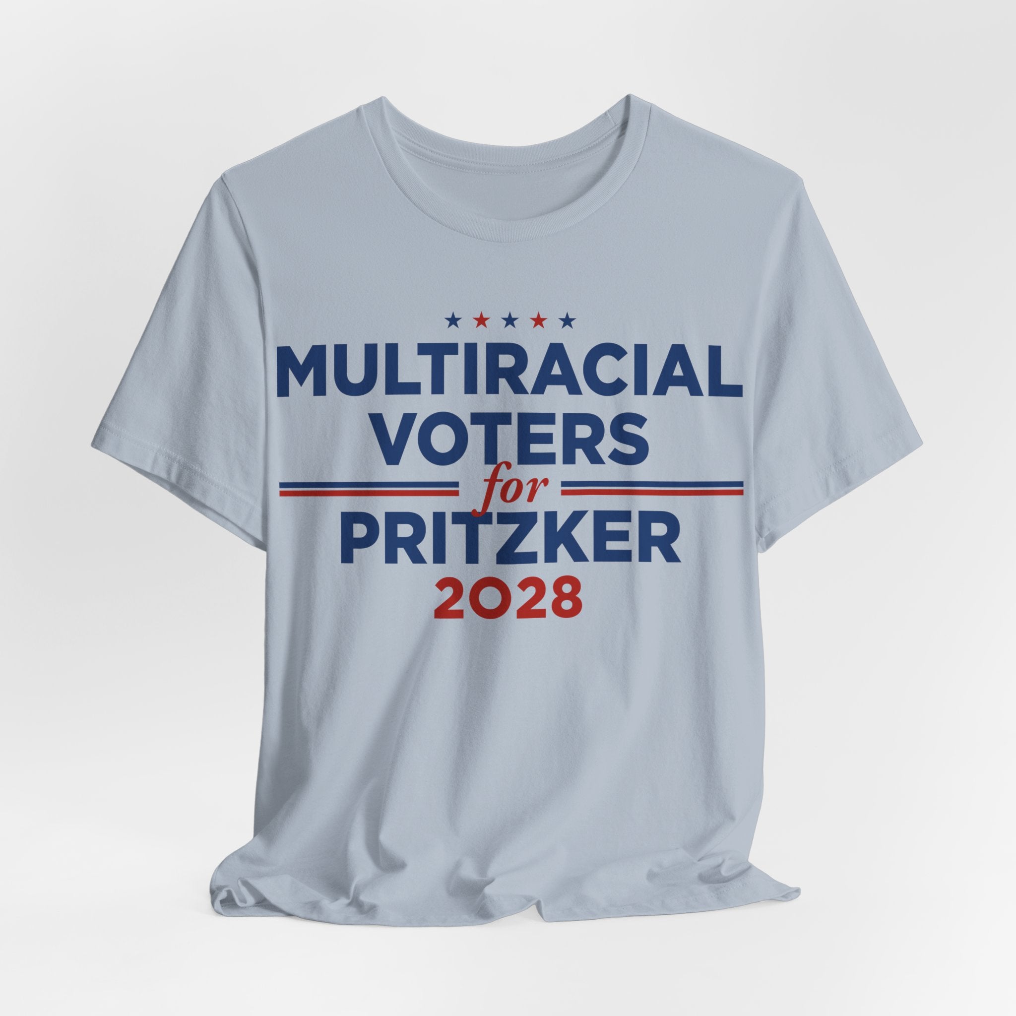 Multiracial Voters for J.B. Pritzker for President Campaign T-Shirt 2028