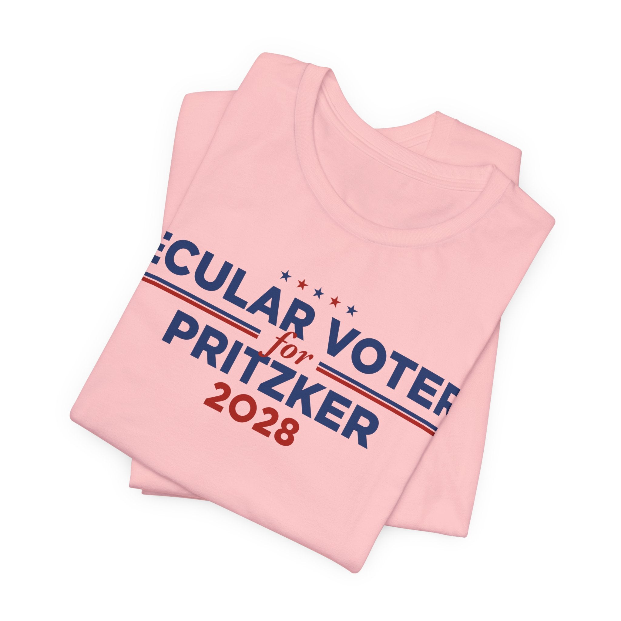 Secular Voters for J.B. Pritzker for President Campaign T-Shirt 2028