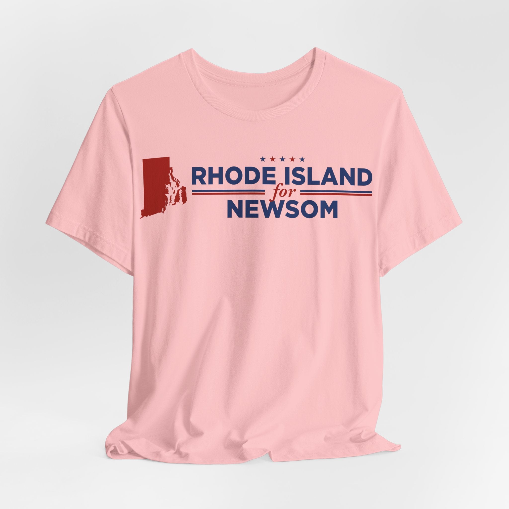 Rhode Island for Gavin Newsom for President Campaign T-Shirt 2028