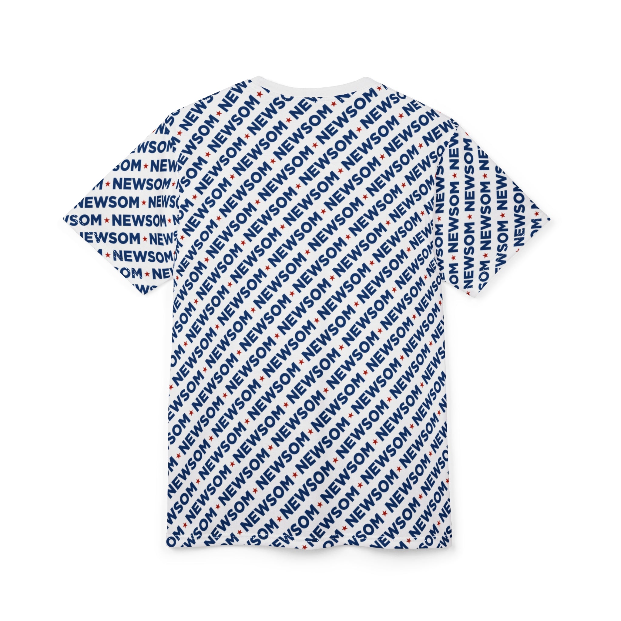 Unisex Gavin Newsom All-Over Print T-Shirt – Political Graphic Tee for Progressive Everyday Style