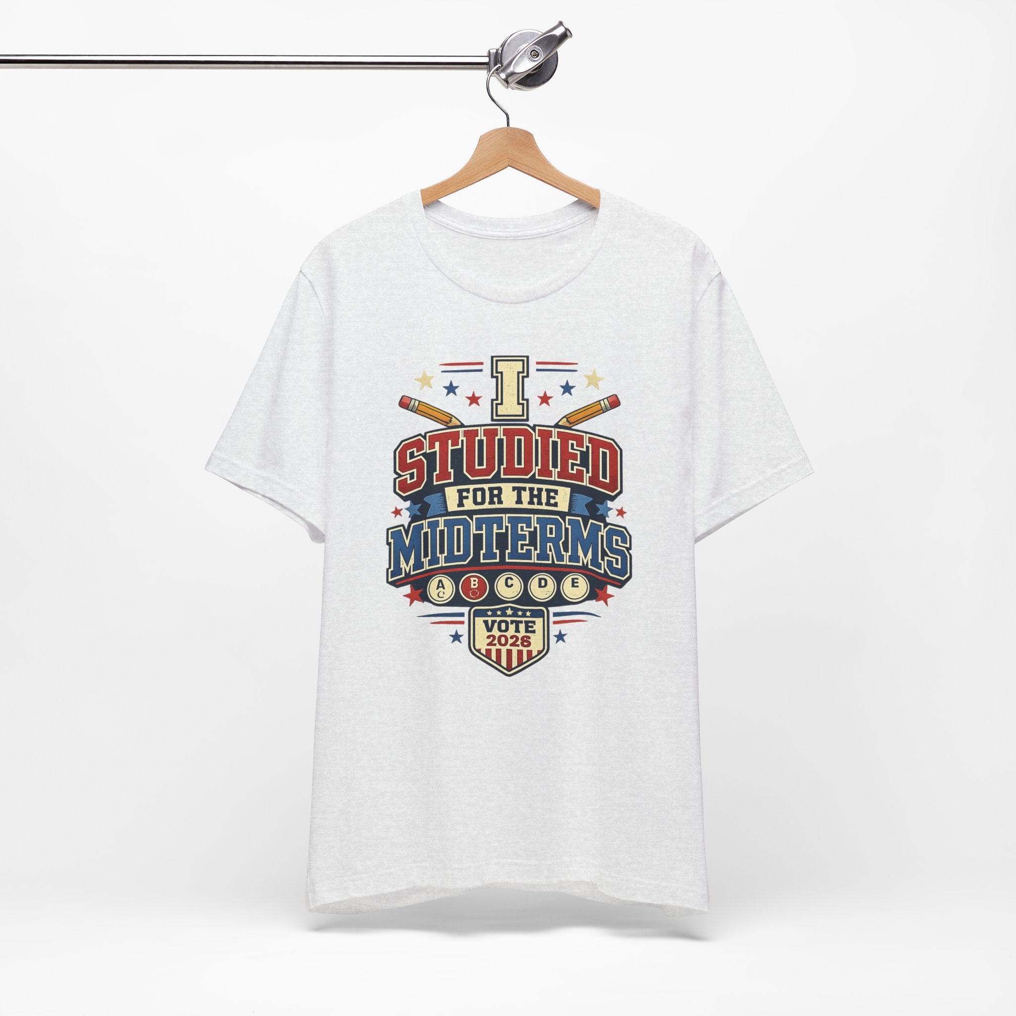 I Studied for the Midterms 2026 T-Shirt – Funny Voting Shirt, Retro Political Tee, Election Day Apparel