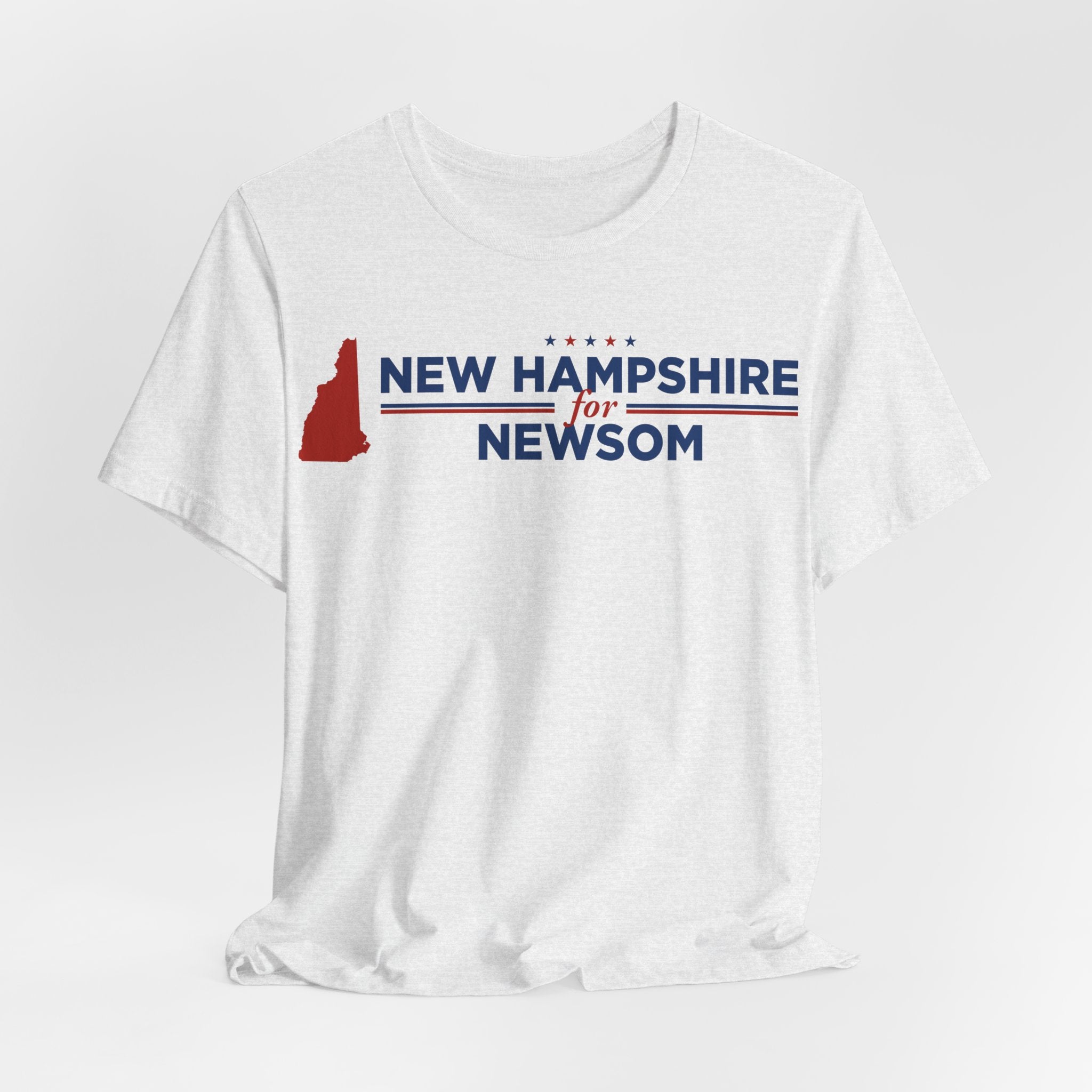 New Hampshire for Gavin Newsom for President Campaign T-Shirt 2028